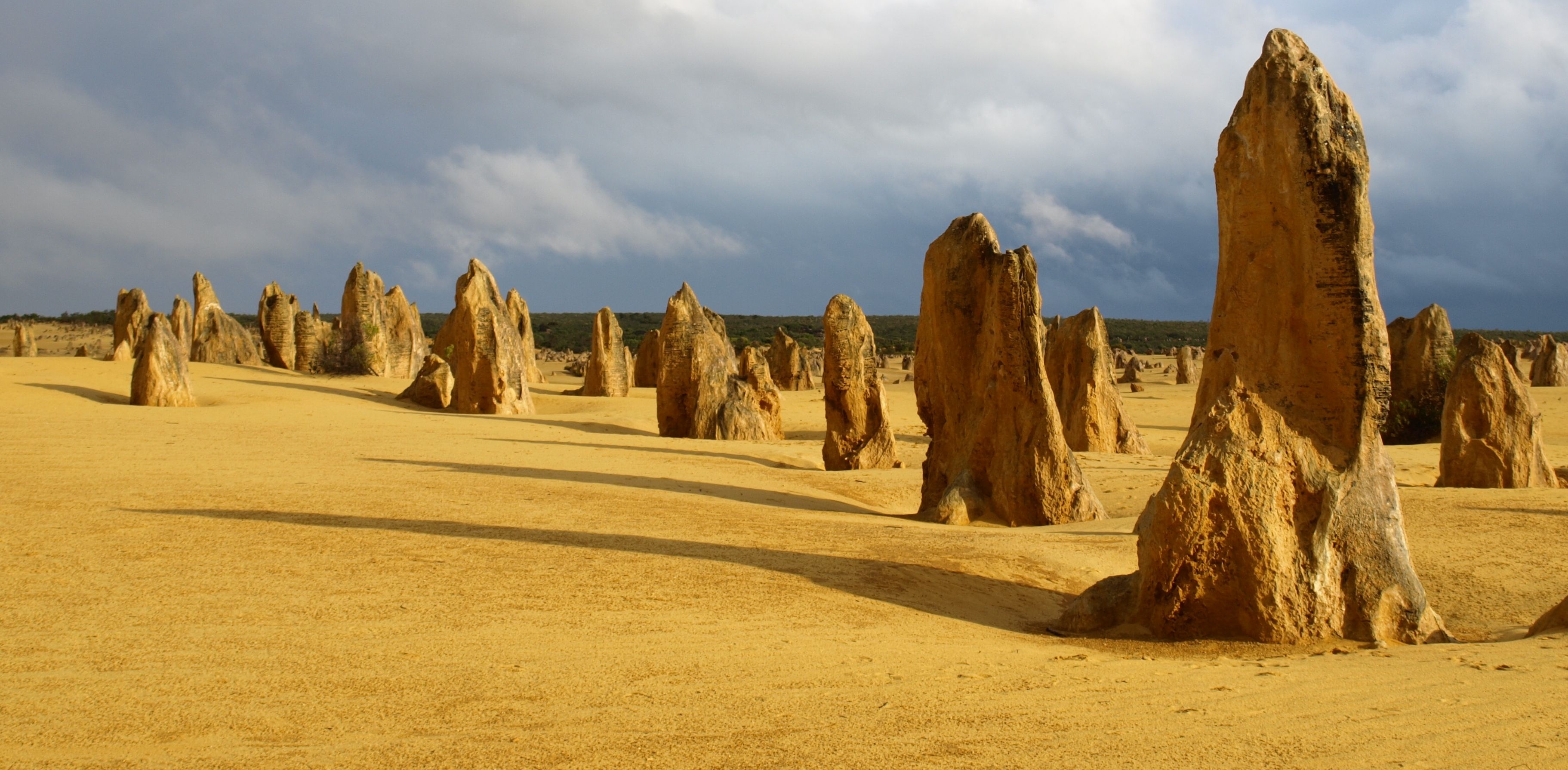 Nambung National Park, Pinnacles Desert, Western Australia, Australian landscape, 3650x1790 Dual Screen Desktop