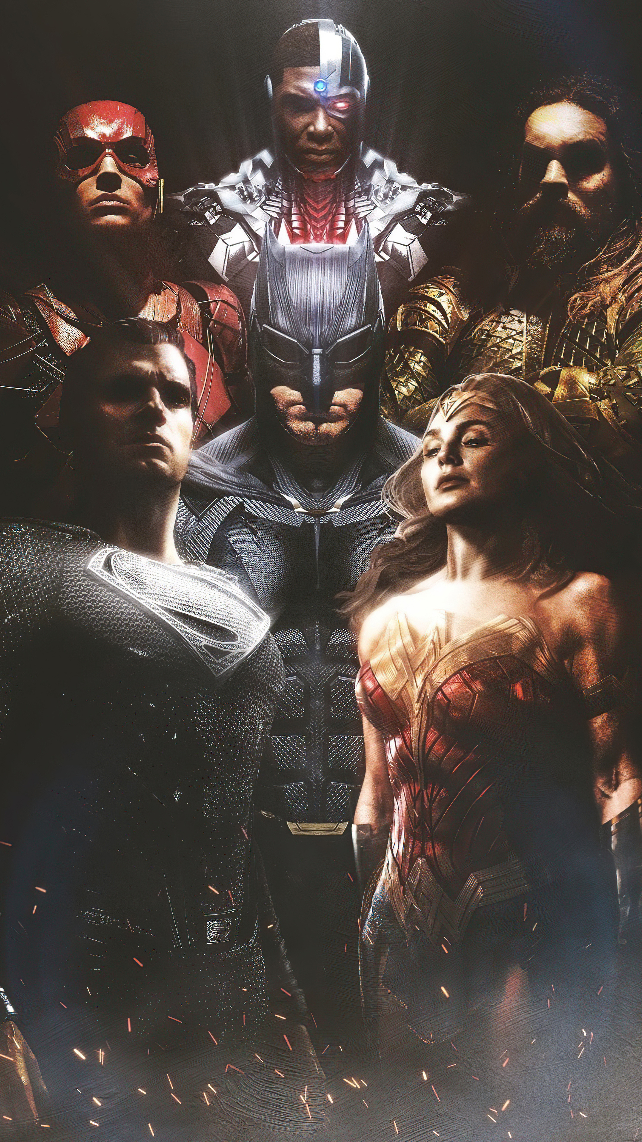 Justice League, Snyder cut, Poster, Sony Xperia, 2160x3840 4K Phone
