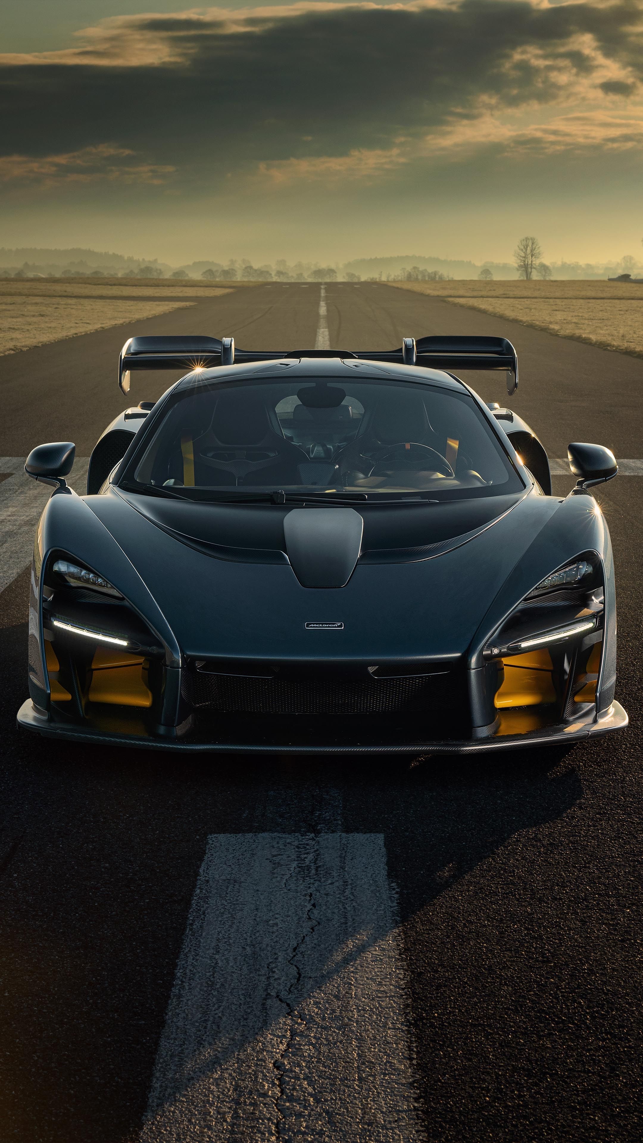 Sports Car: Comes with sophisticated braking systems, McLaren Senna. 2160x3840 4K Wallpaper.