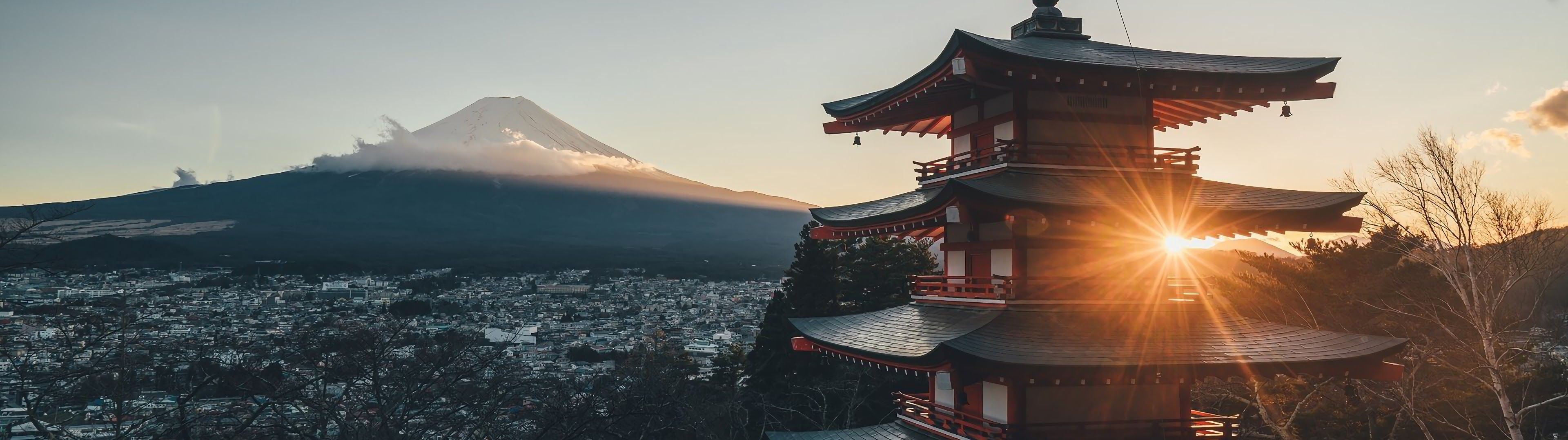 Mount Fuji, Travels, Japan Dual Monitor, Scenic, 3840x1080 Dual Screen Desktop