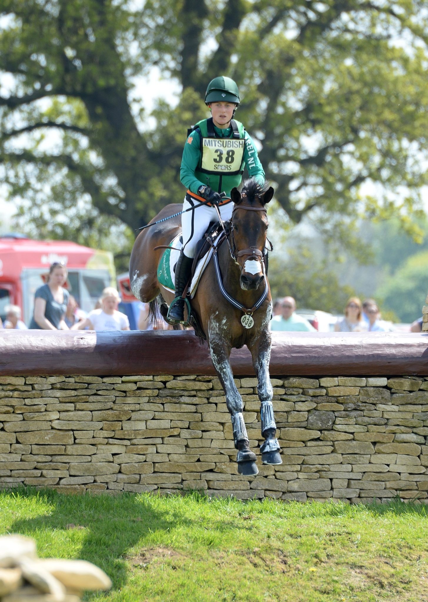 Eventing: Camilla Speirs, An Irish equestrian who took part in the 2012 Summer Olympics. 1460x2050 HD Background.