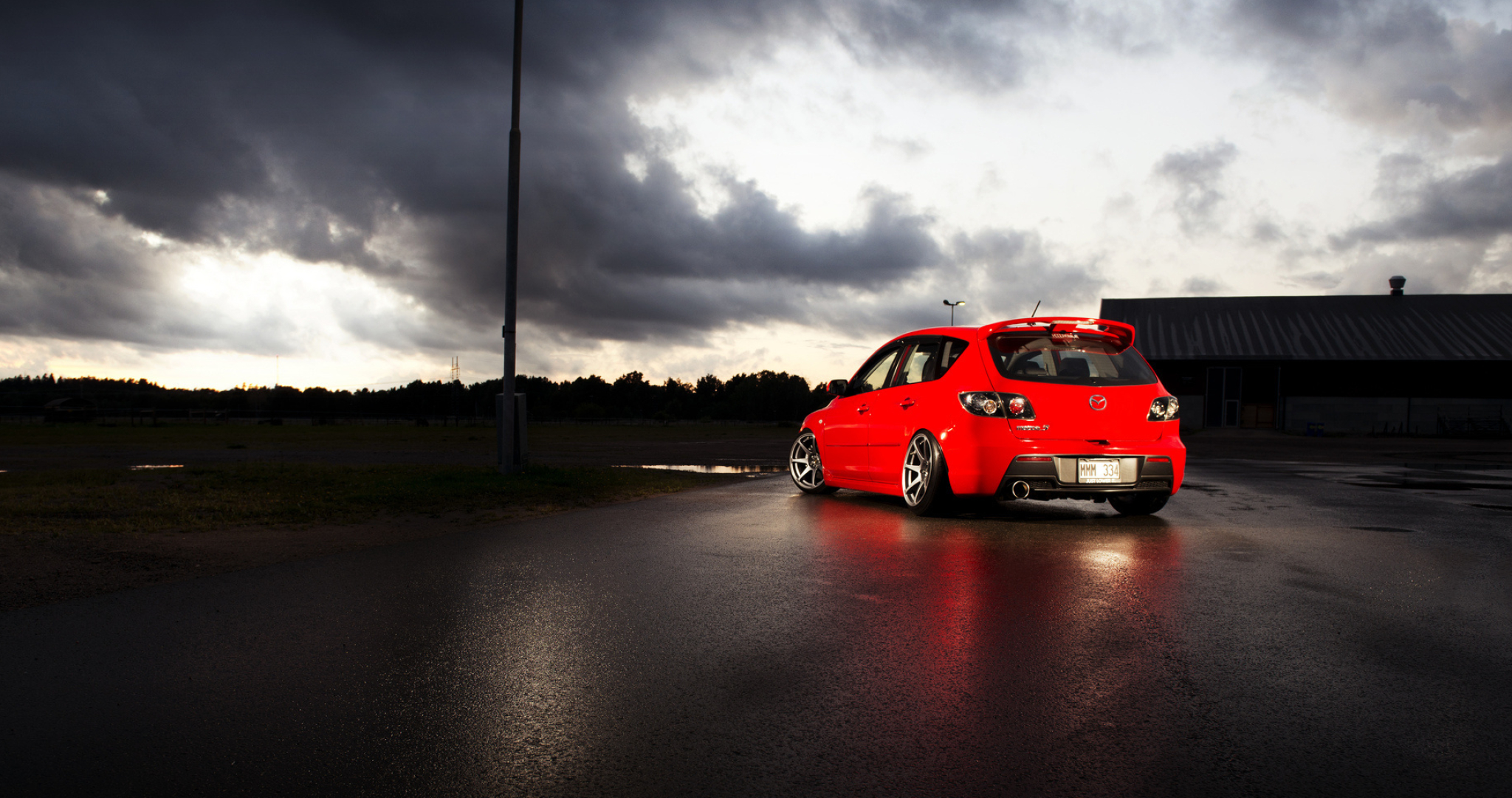 Mazda 3, High-definition wallpaper, Striking image, Automotive elegance, 2050x1090 HD Desktop