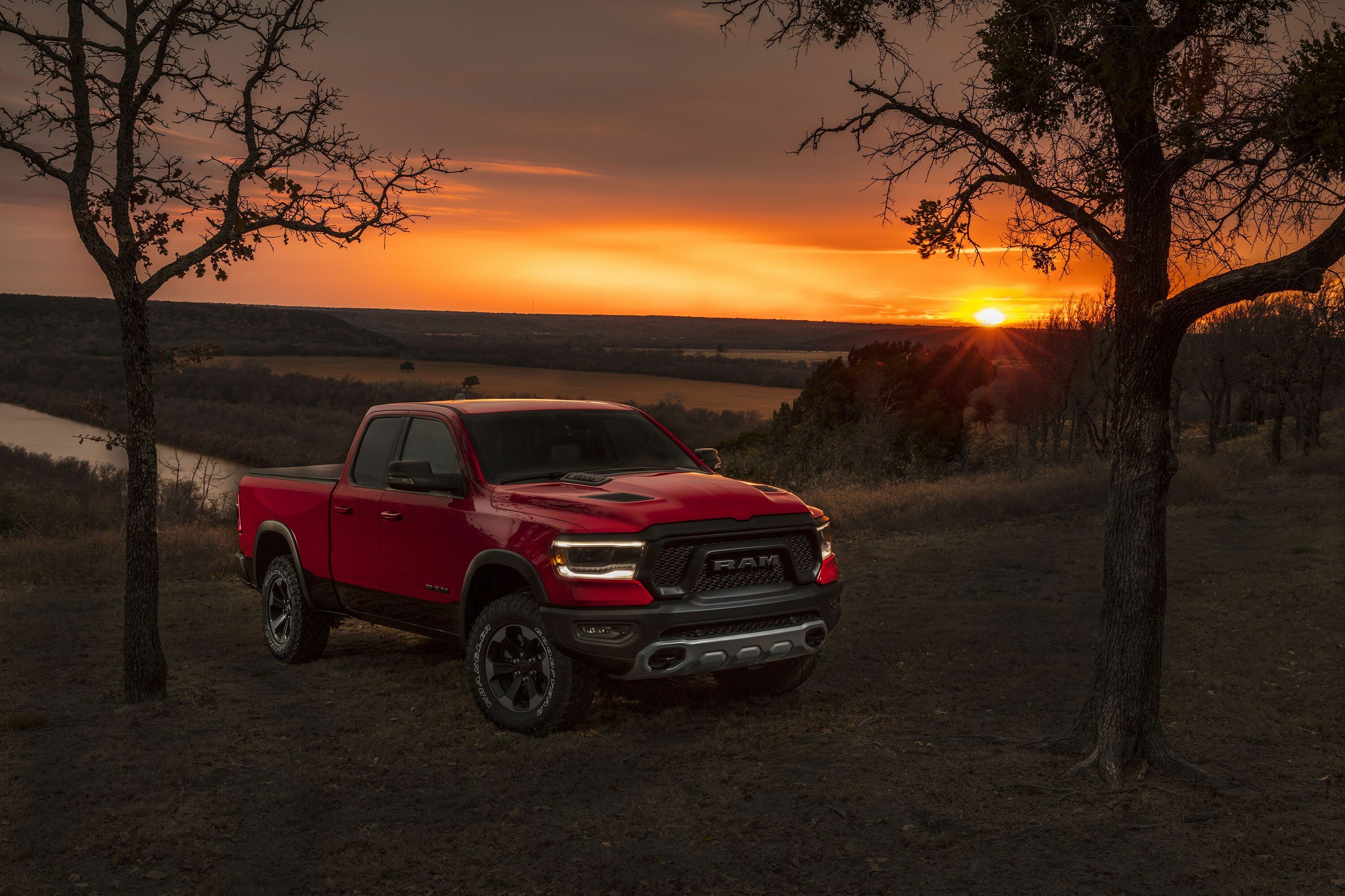 Ram Pickup: 1500, The model has been named Motor Trend magazine's Truck of the Year eight times. 3000x2000 HD Background.