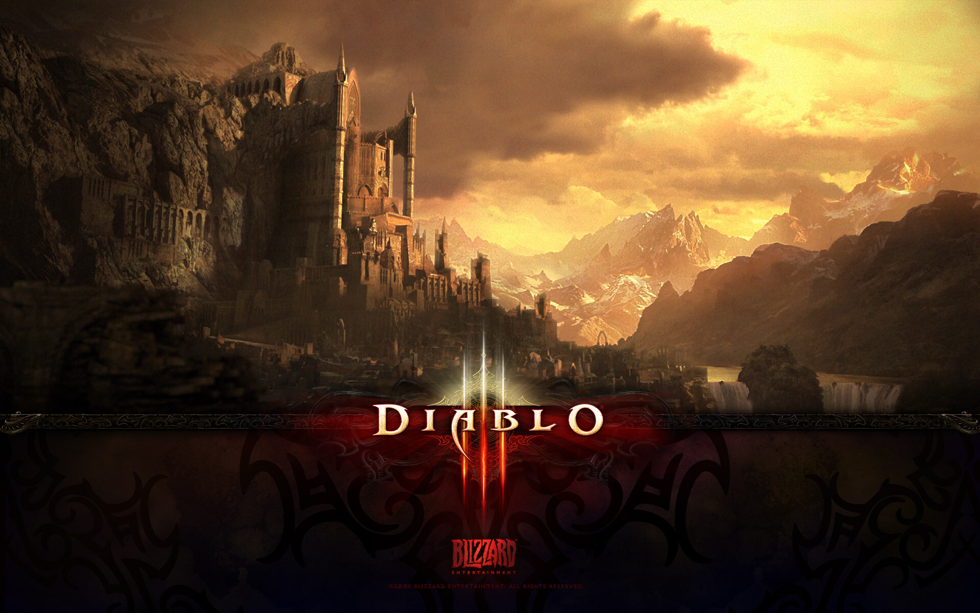 Diablo: The monsters of the game are undead monstrosities, vicious nocturnals, and demons spawned from Hell. 1920x1200 HD Background.