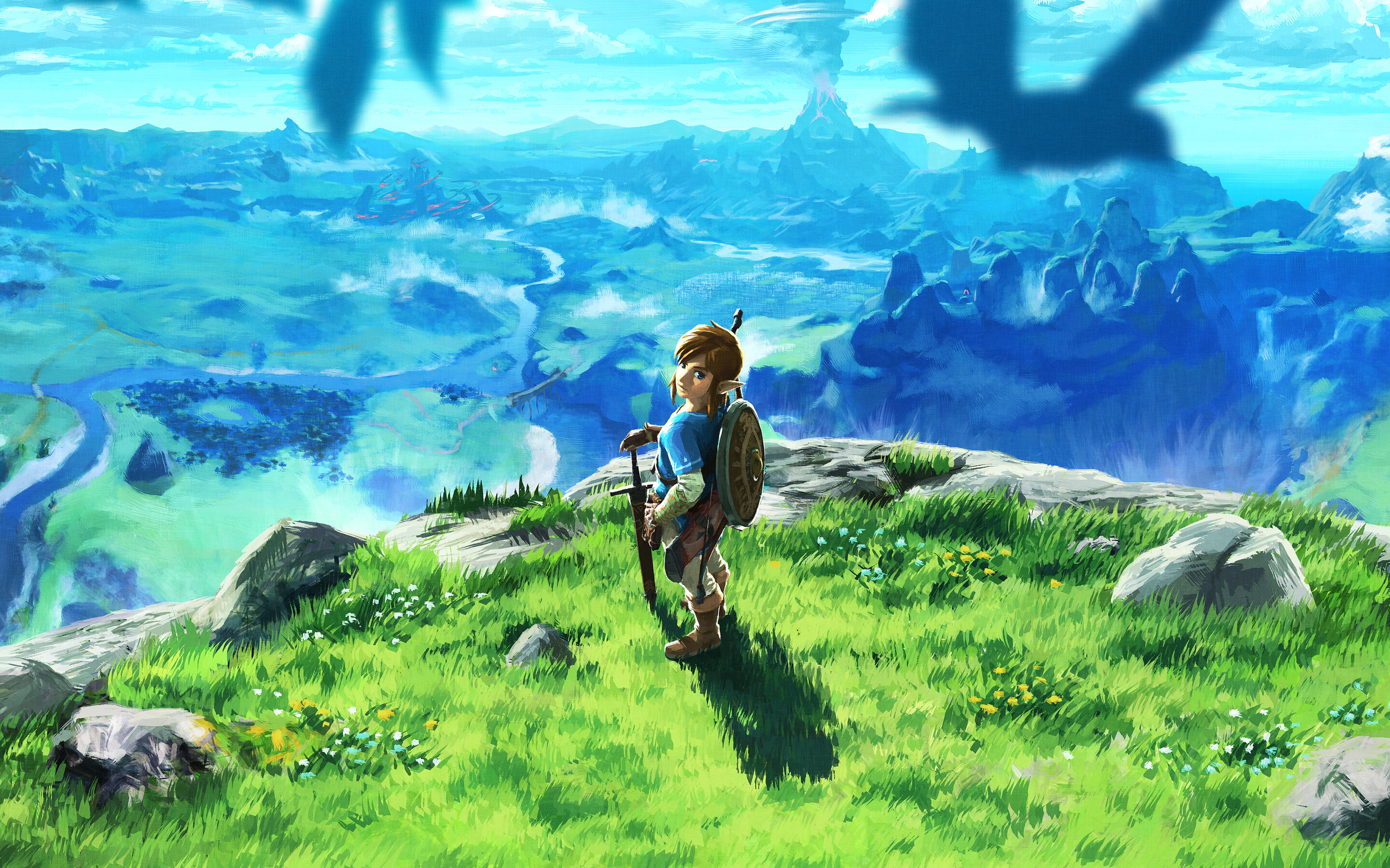 The Legend of Zelda: Breath Of The Wild, The game takes place in the kingdom of Hyrule. 2880x1800 HD Background.