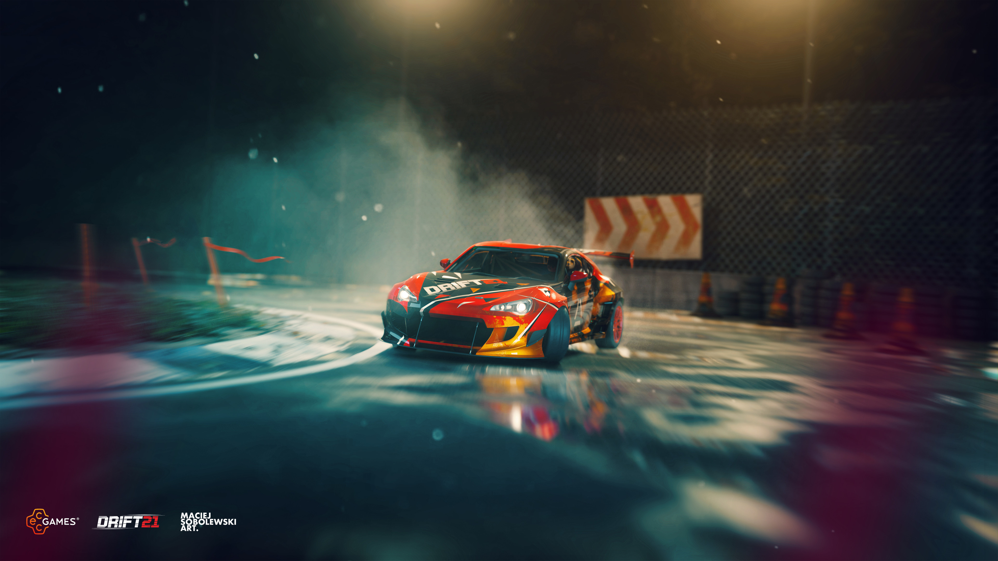 Racing Game, Drift21, Key art, Adrenaline rush, 3840x2160 4K Desktop