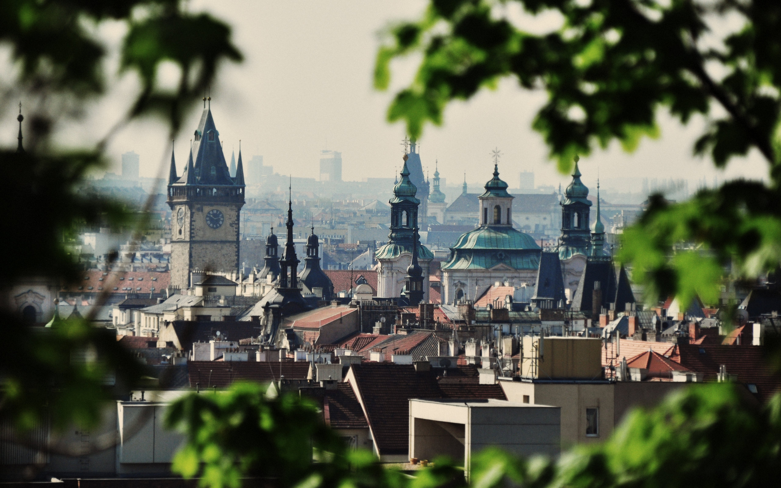 Prague: Often referred to as the "City of a Hundred Spires". 2560x1600 HD Wallpaper.