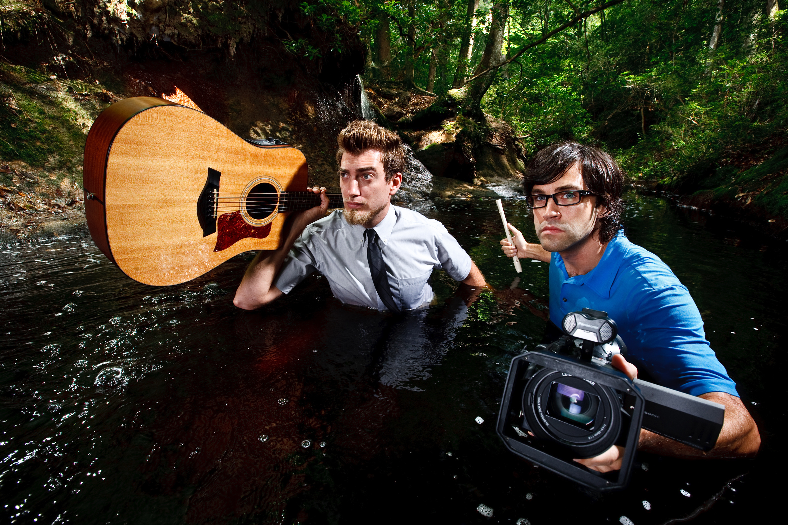 Good Mythical Morning: Rhett and Link, An American comedy duo, Known for creating and hosting the YouTube series. 2630x1750 HD Background.