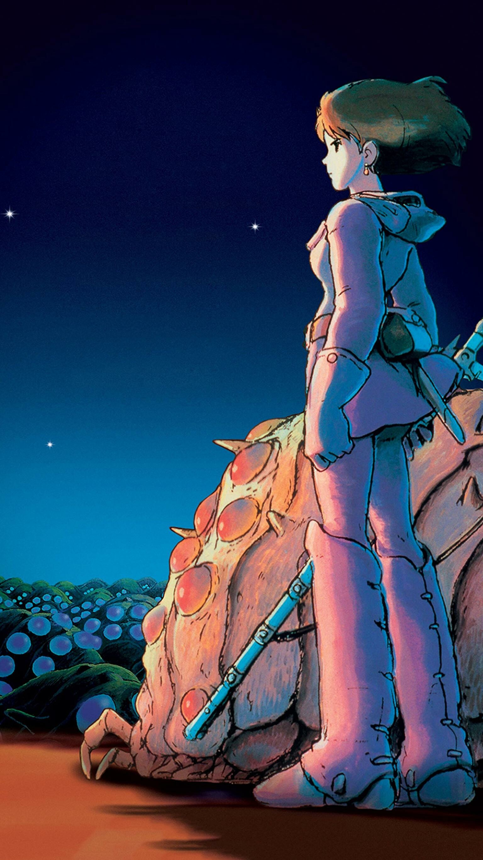 Nausicaa of the Valley of the Wind: Anime film, Set in the future on a post-apocalyptic Earth. 1540x2740 HD Wallpaper.