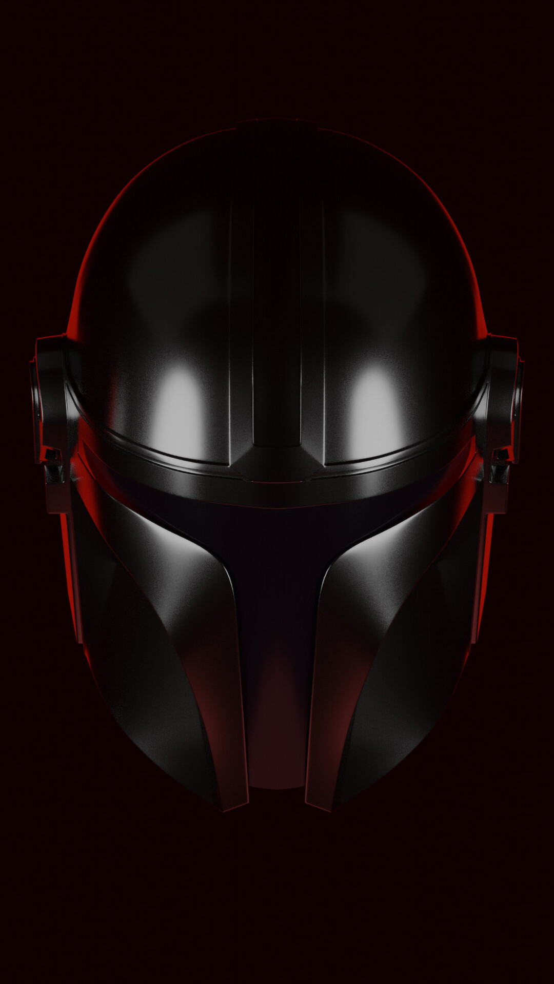 The Mandalorian: A helmet that was worn by the warrior clans of the planet Mandalore. 1080x1920 Full HD Background.