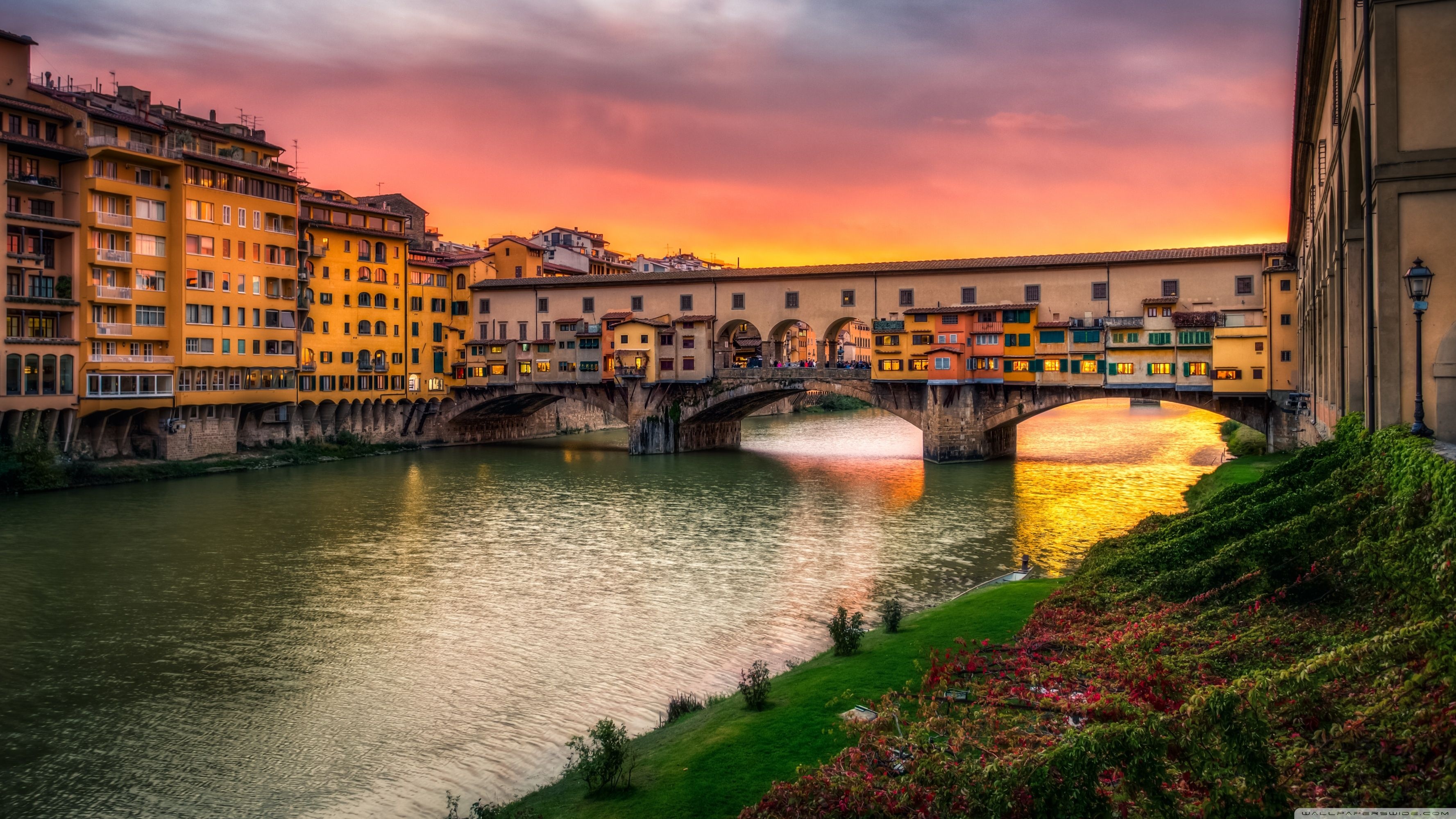 Florence: Firenze, Italian city, Landmark. 3560x2000 HD Background.