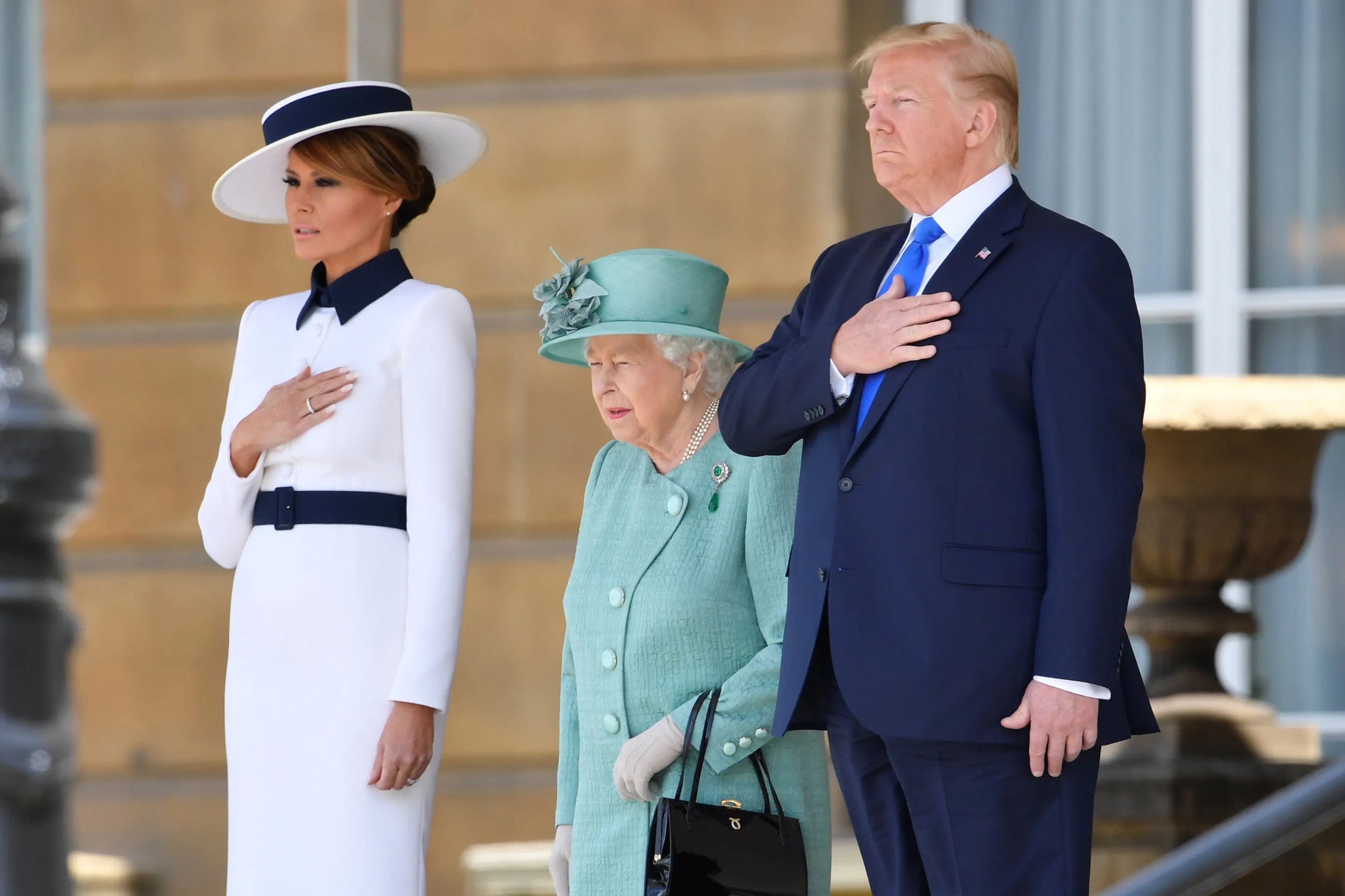 Donald Trump, Royal Family, Buckingham Palace, Meet, 2890x1930 HD Desktop