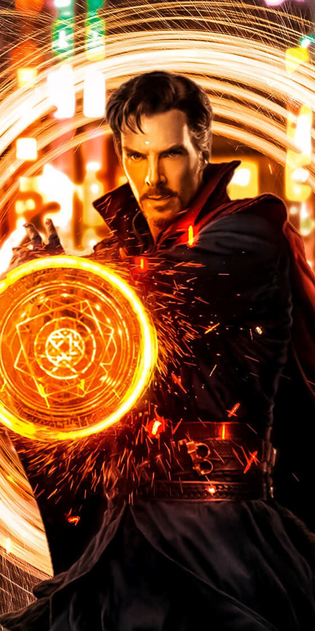 Doctor Strange, Marvel movie, Benedict Cumberbatch, Mystical powers, 1080x2160 HD Handy