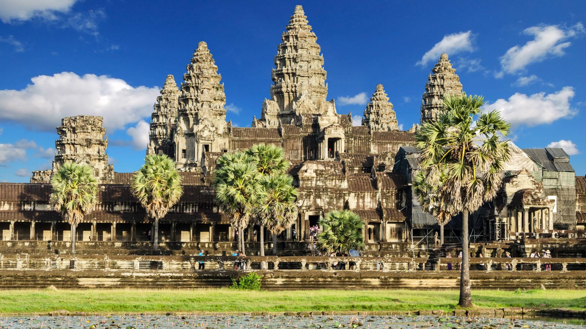 Angkor Wat, World's most beautiful, Temple, Spectacular architecture, 1920x1080 Full HD Desktop