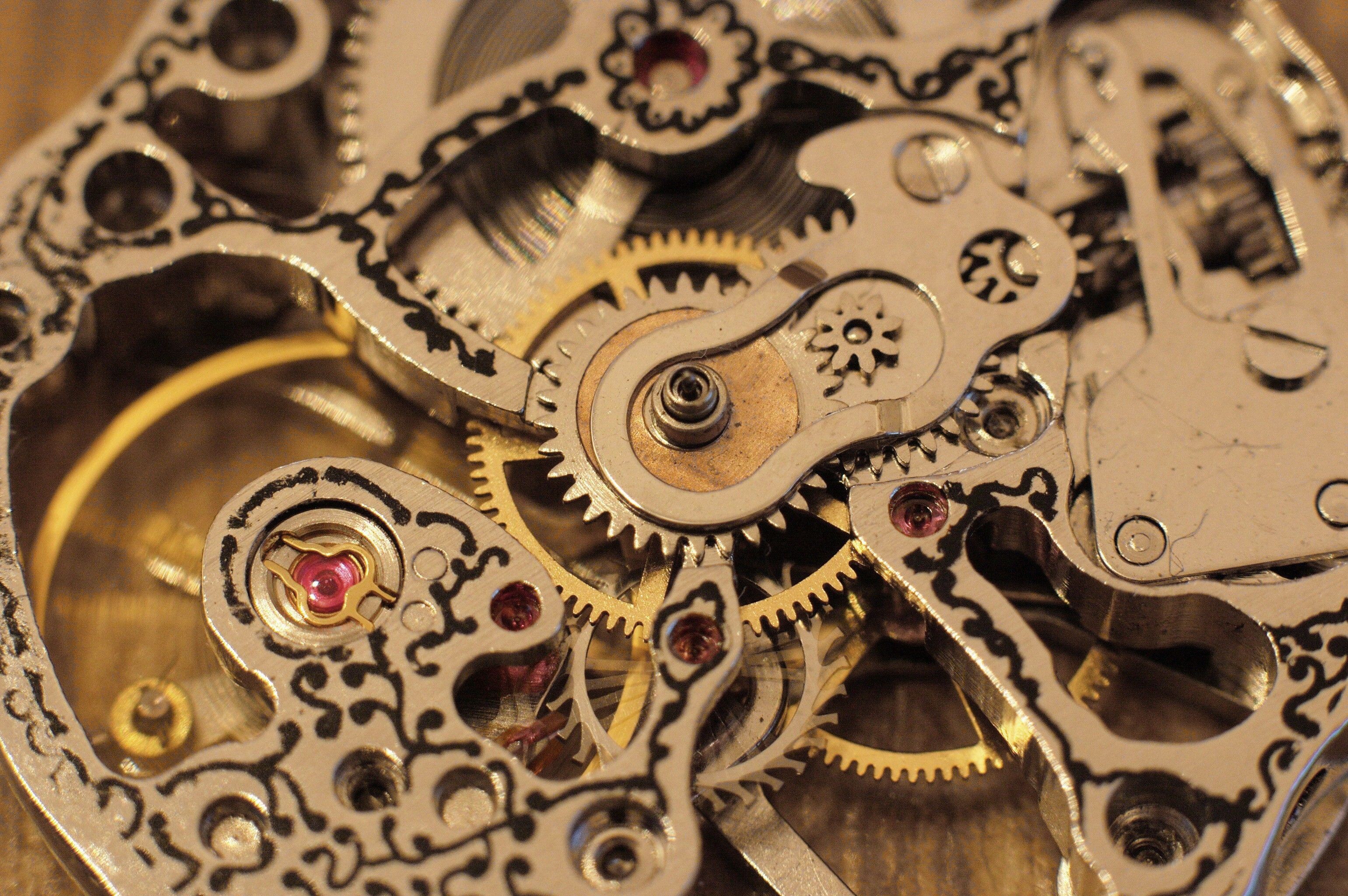 Gear: Watch, Moving parts that perform some function, A rotating circular mechanism part. 3080x2050 HD Wallpaper.
