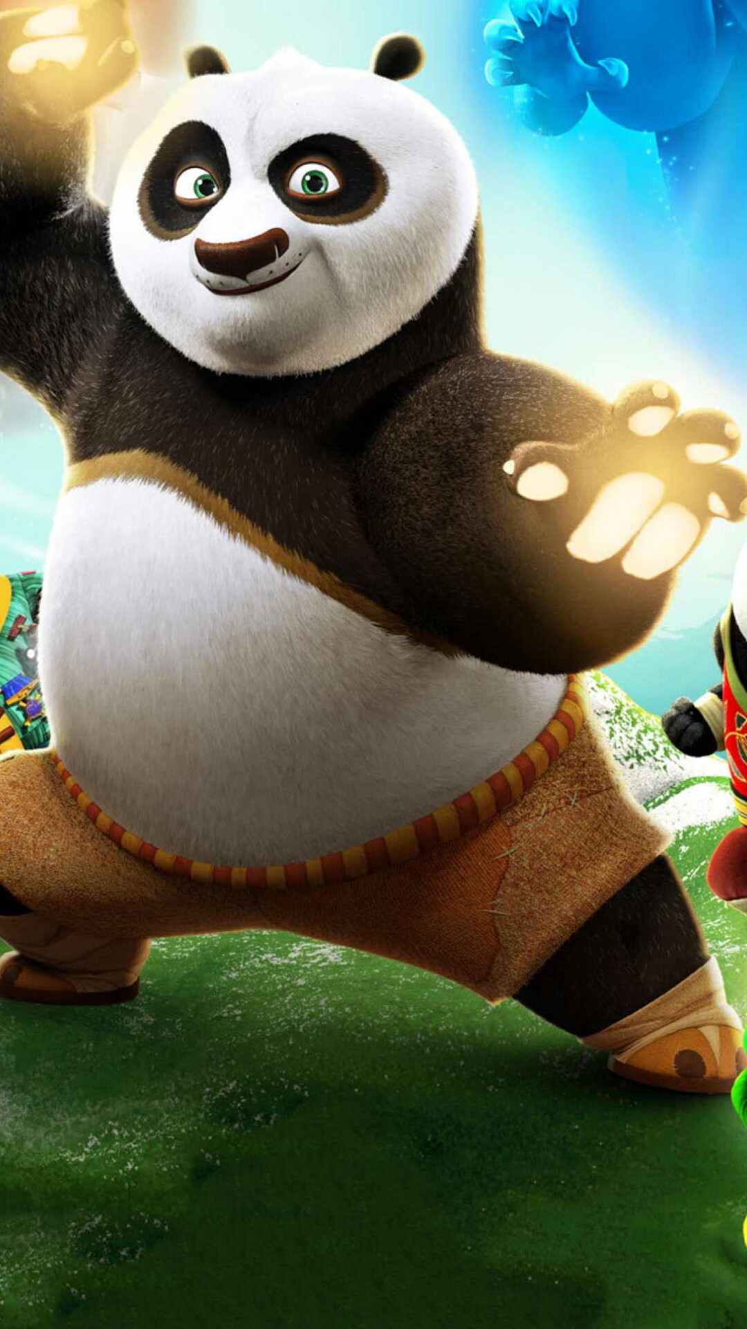 Panda: Master Ping Xiao Po, Bearlike animal. 1080x1920 Full HD Wallpaper.
