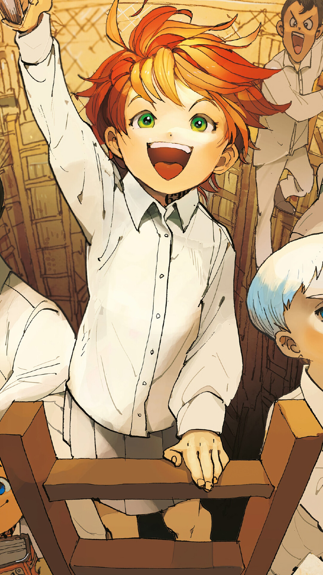 The Promised Neverland: The second season had the second-biggest anime premiere ever on MyAnimeList. 1080x1920 Full HD Wallpaper.