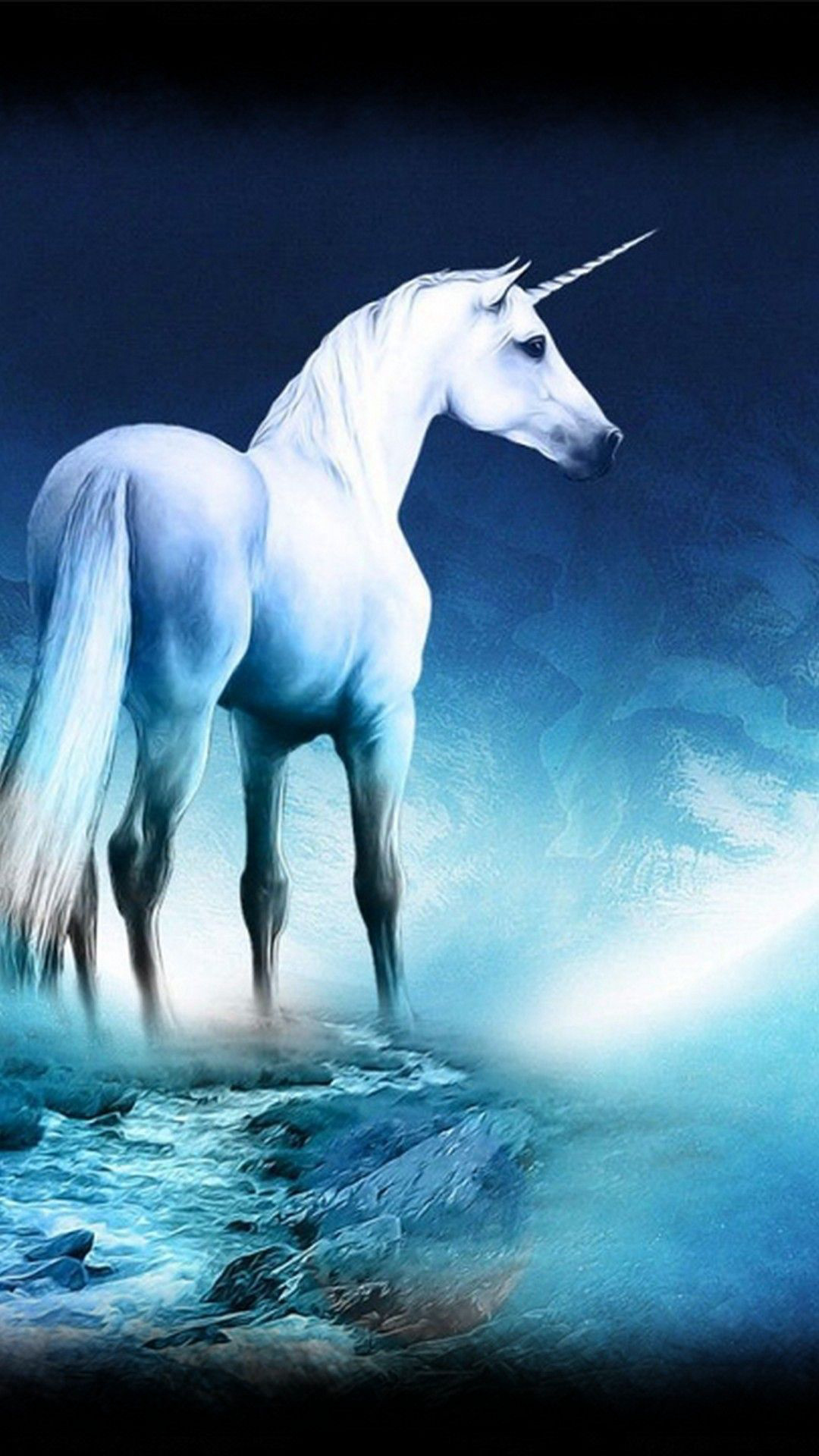 Download unicorn backgrounds, Wallpapers wire, Nature water wallpaper, Blue, 1080x1920 Full HD Phone