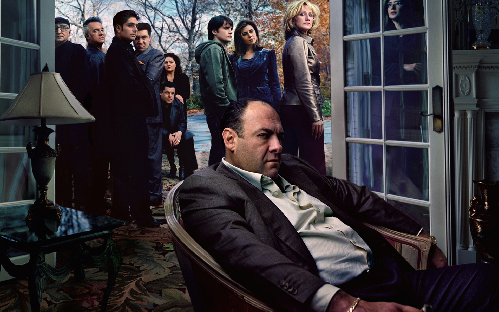 The Sopranos: Writer-producer-director David Chase's television series, 21 Primetime Emmy Awards. 1920x1200 HD Background.