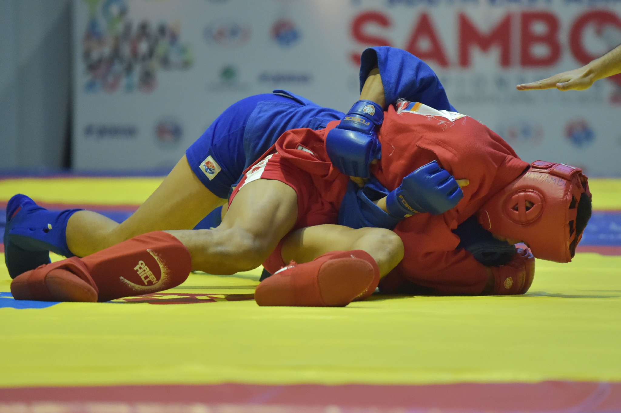 Sambo: A style of amateur wrestling that is stylistically similar to old-time judo. 2050x1370 HD Background.