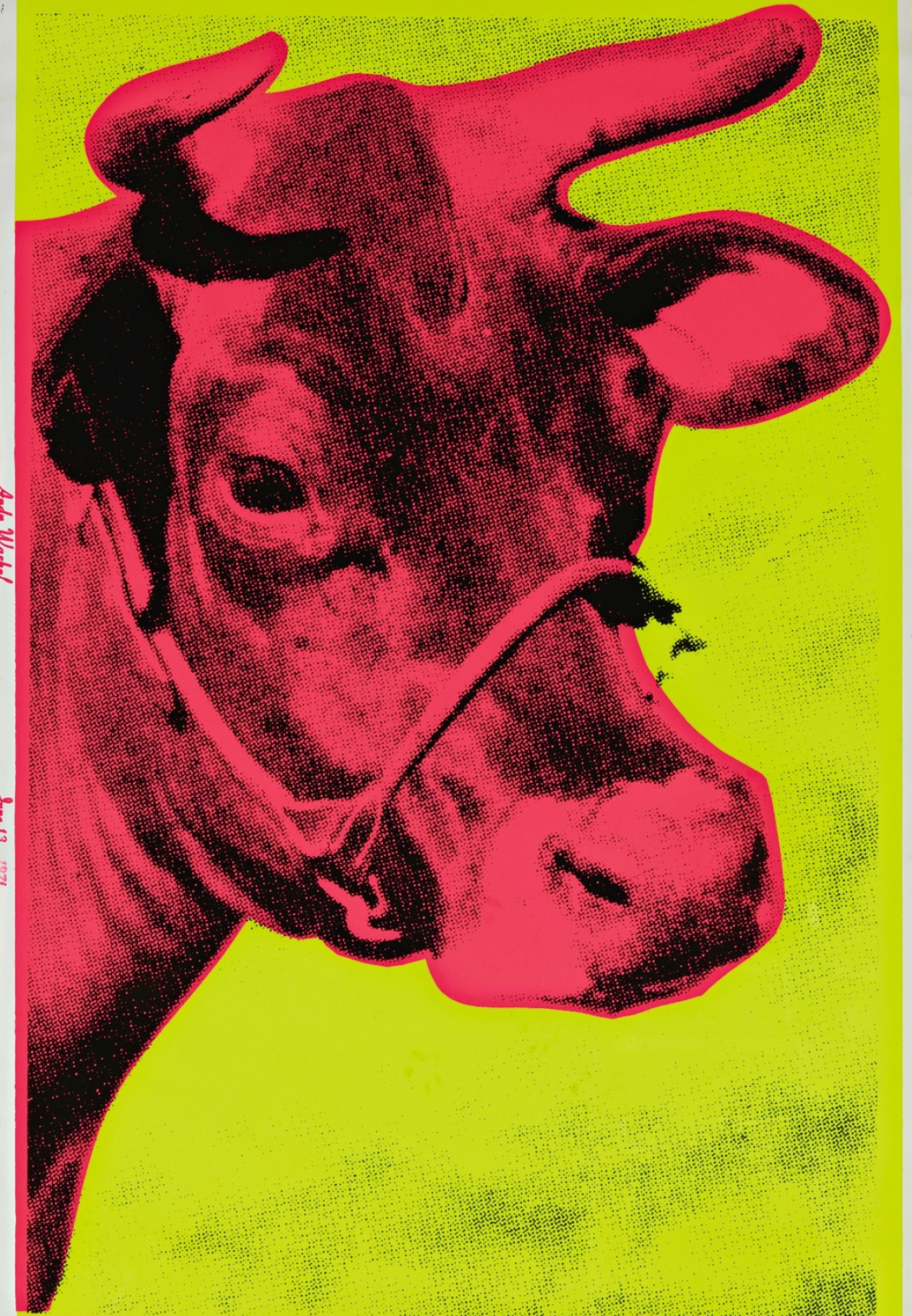 Andy Warhol, Cow art print, Feldman & Schellmann, Prints and multiples, 1390x2000 HD Phone