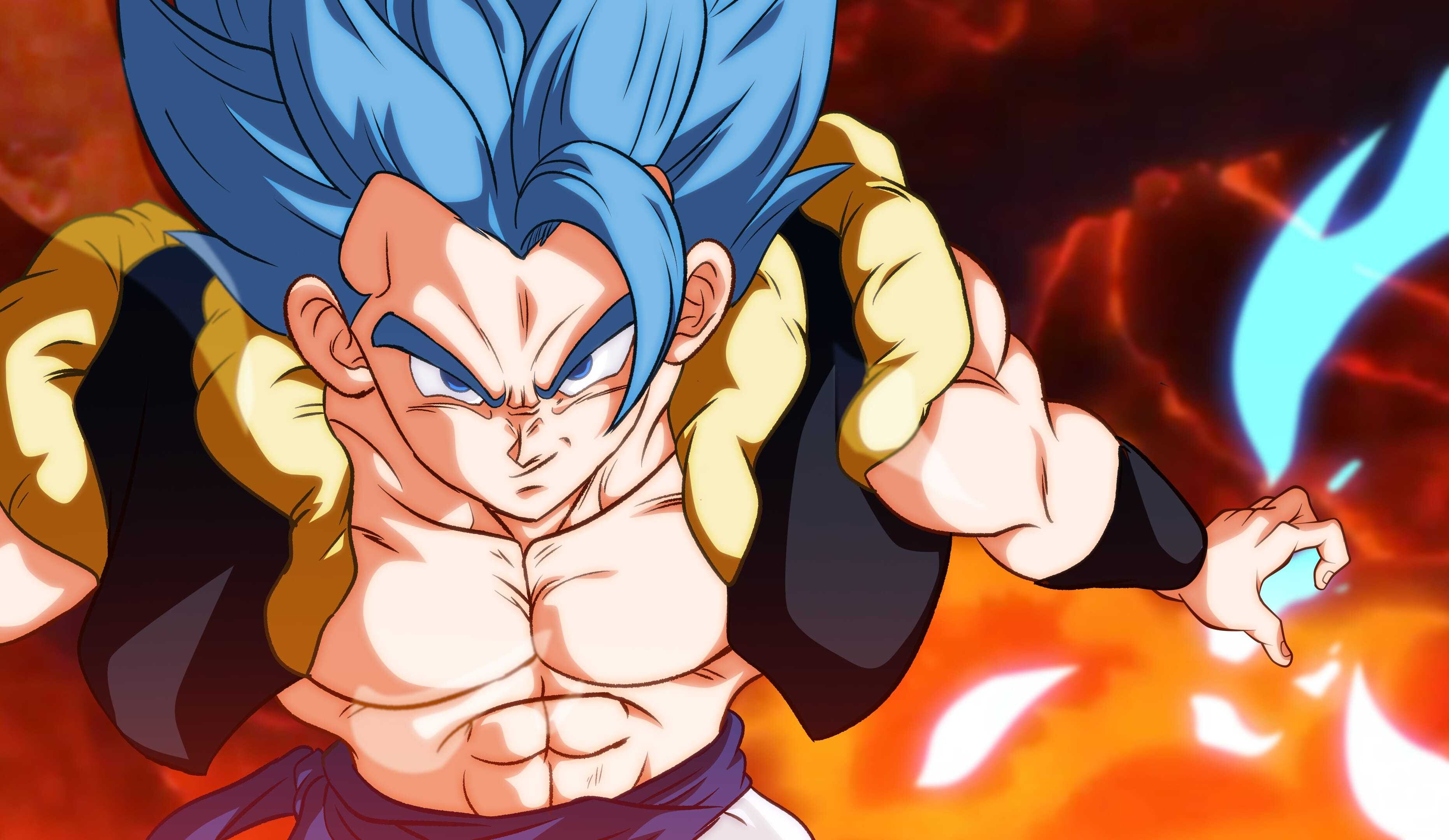 Gogeta: A character that first debuted in Fusion Reborn as the final protagonist. 3730x2160 HD Background.