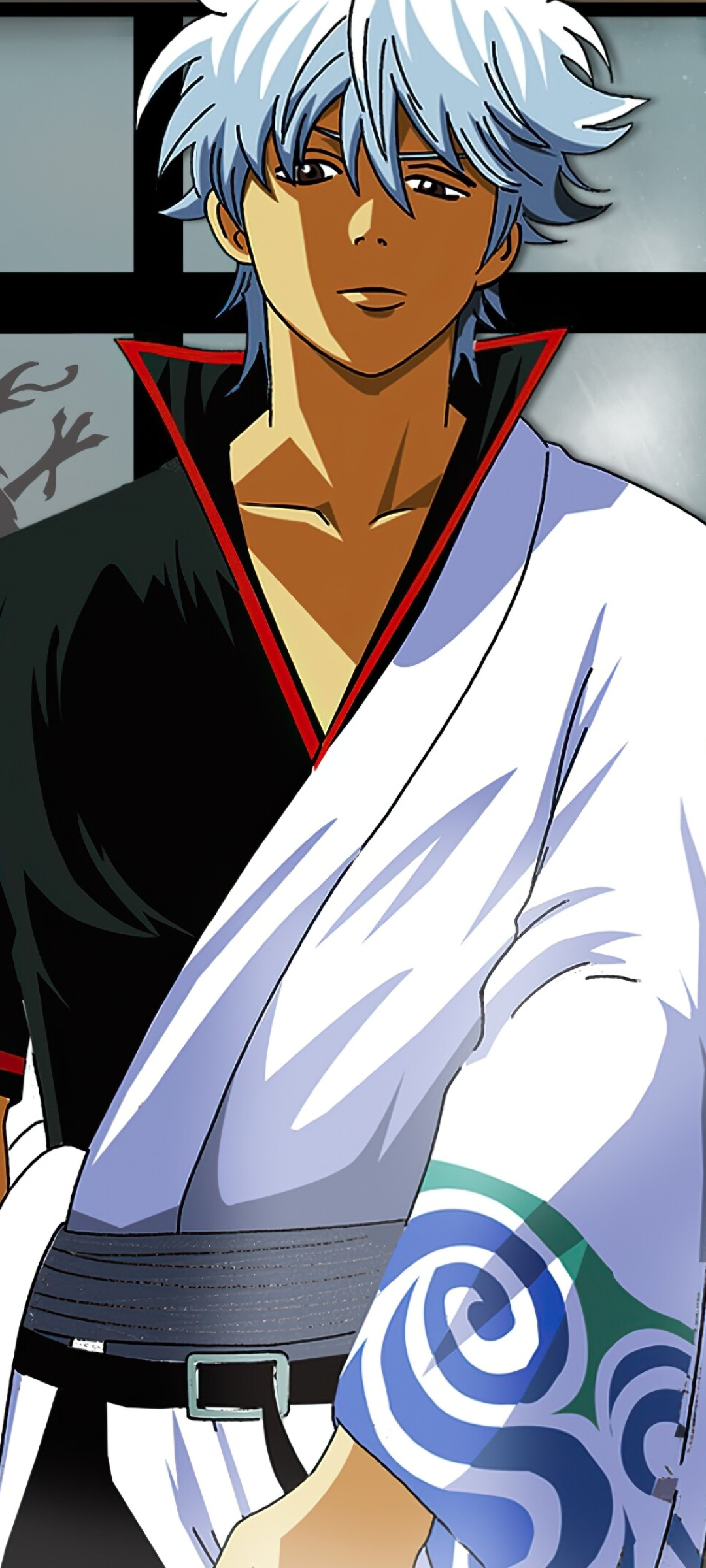 Gintoki Sakata: Anime Gintama, Gintoki's physical strength, Extreme level of endurance, A highly-skilled samurai. 1080x2400 HD Wallpaper.