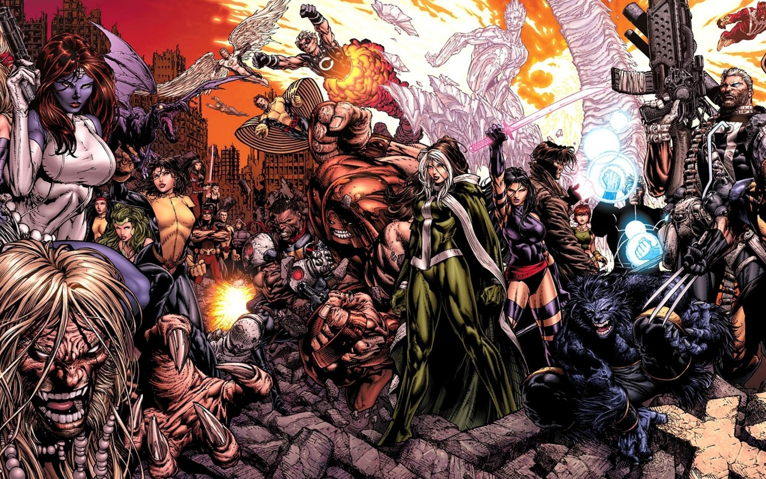Rogue (Marvel): Mystique, Magneto, Marvel Comics, Anna Marie LeBeau, X-Men. 2560x1600 HD Wallpaper.