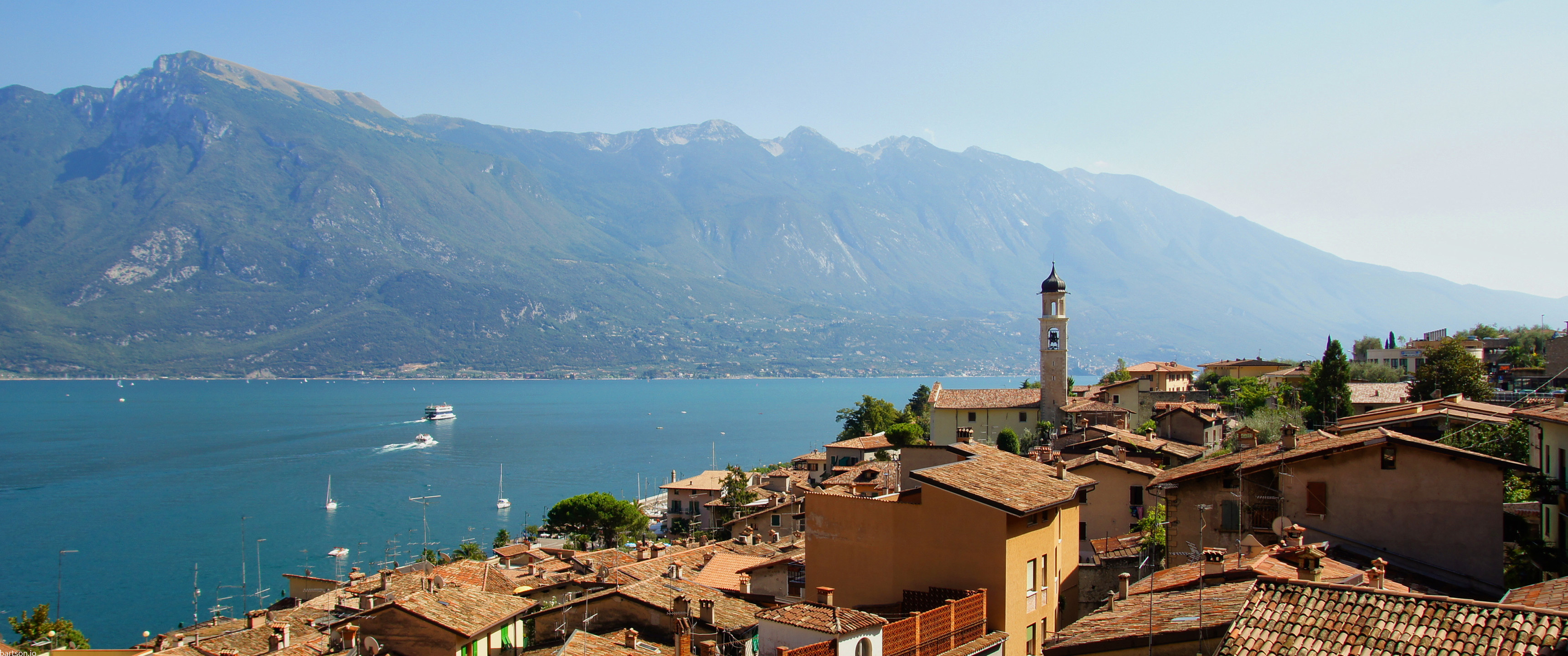 Lago di Garda, Ultrawide wallpaper, Desktop & tablet, Stunning landscape, 3440x1440 Dual Screen Desktop
