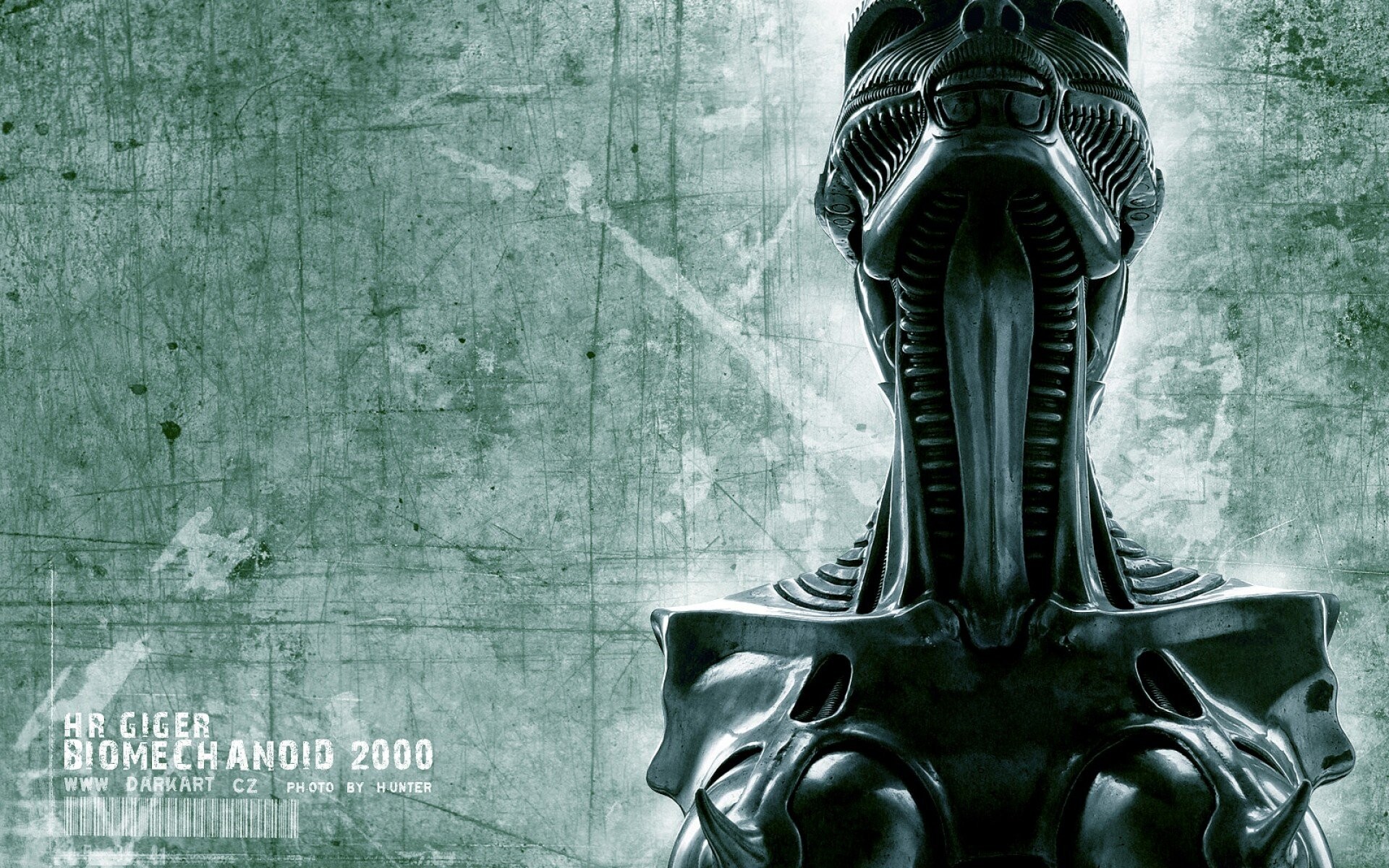 H.R. Giger: Biomechanoid 2000, Fantasy Being, Sci-Fi, Aliens. 1920x1200 HD Wallpaper.