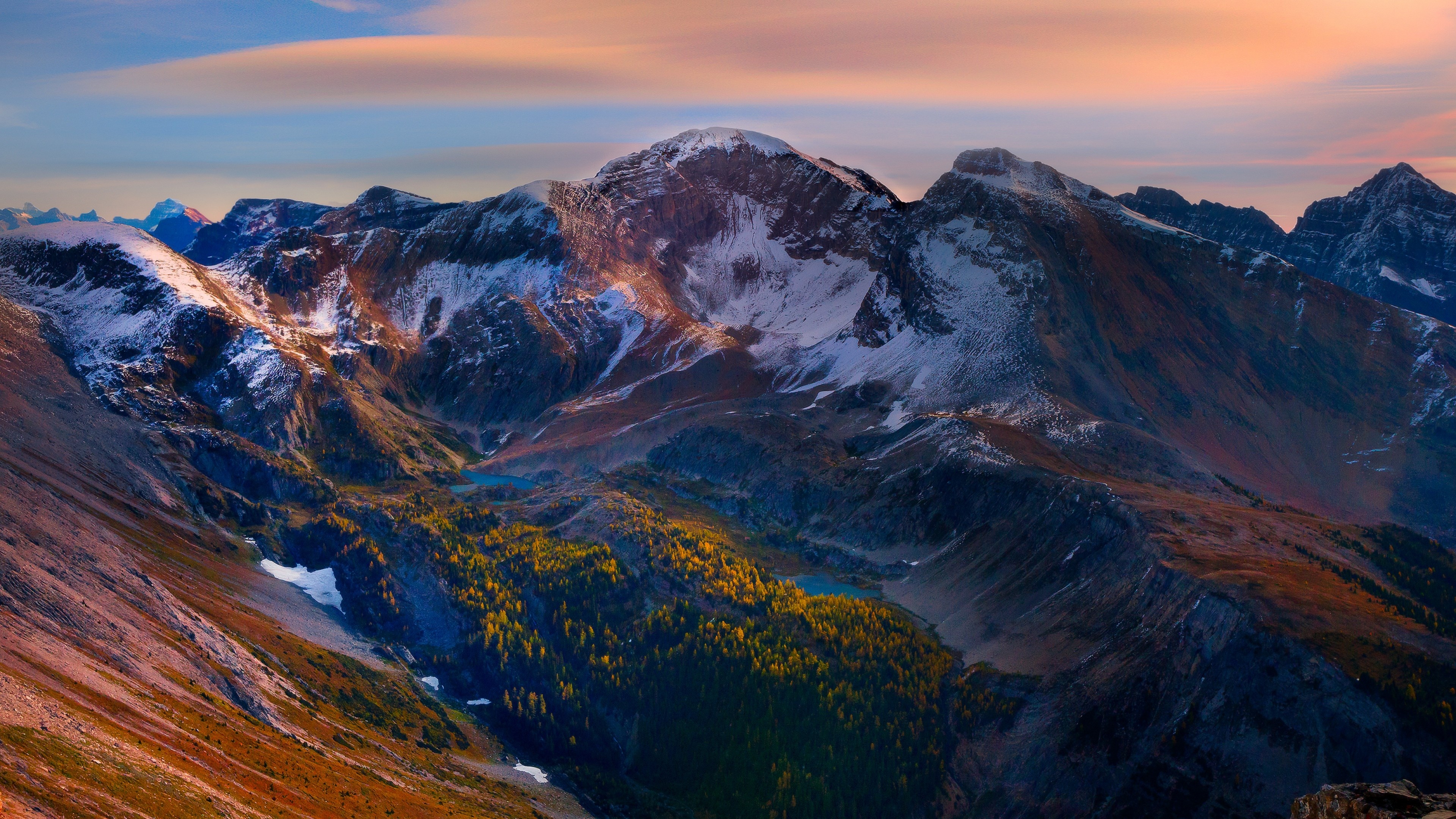 Mountain peaks beautiful scenery, Majestic natural beauty, Towering summits, Awe-inspiring sights, 3840x2160 4K Desktop