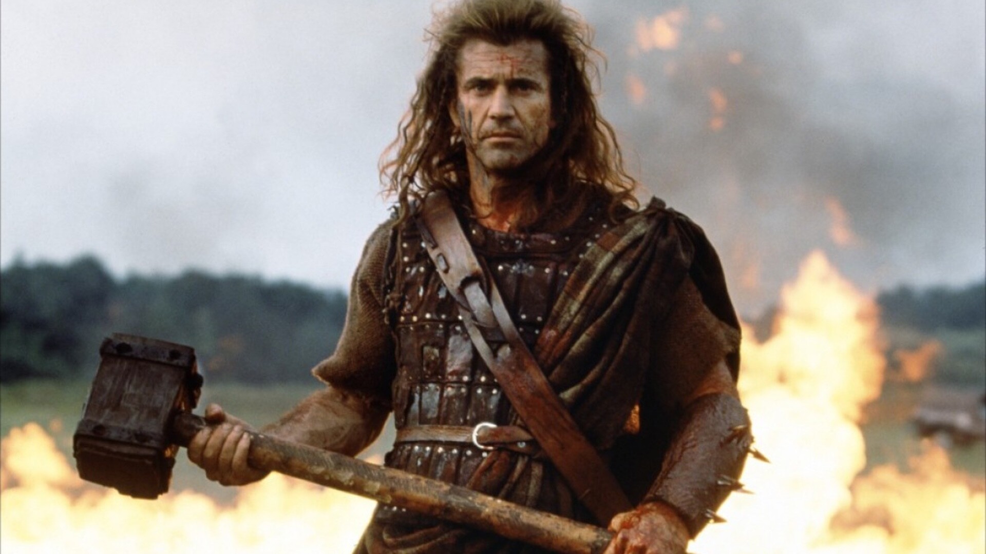 Braveheart: William Wallace, Mel Gibson's 1995 historical epic film. 1920x1080 Full HD Background.