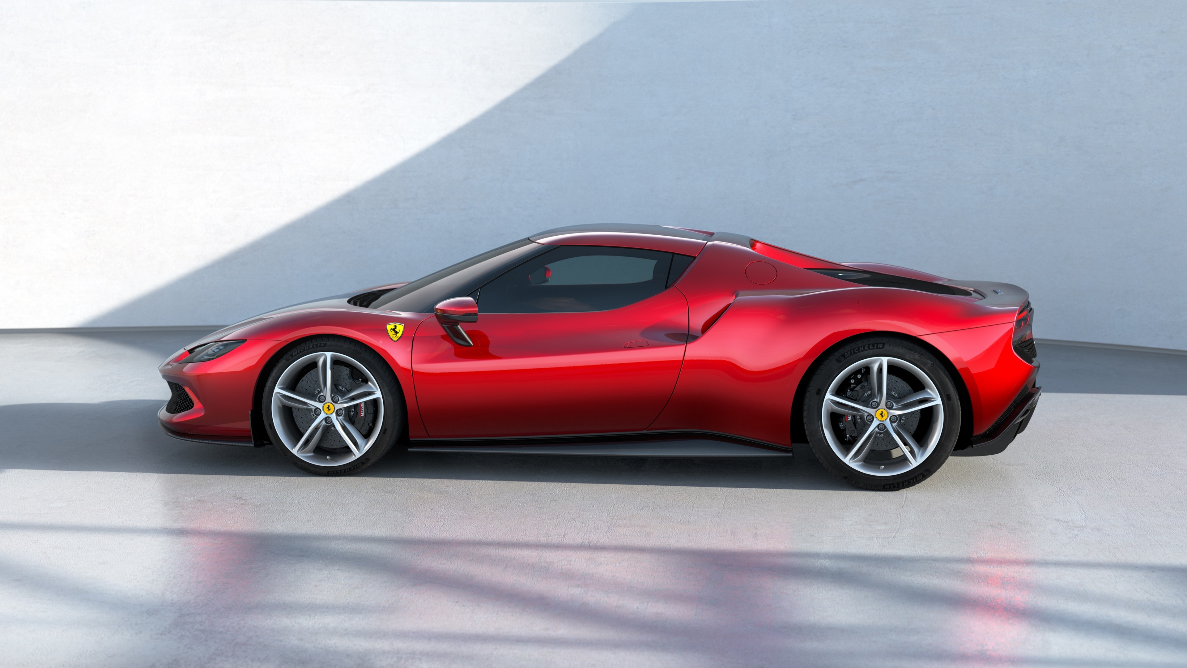Ferrari 296 GTB, High definition power, Exotic craftsmanship, Ferrari racing heritage, 3840x2160 4K Desktop