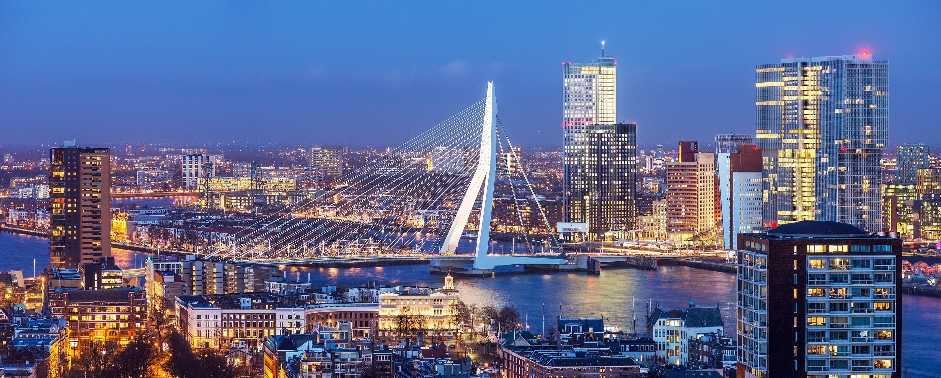 Rotterdam travel tips, Trendy neighborhoods, Hafenstadt guide, Vacation Guru, 3190x1280 Dual Screen Desktop