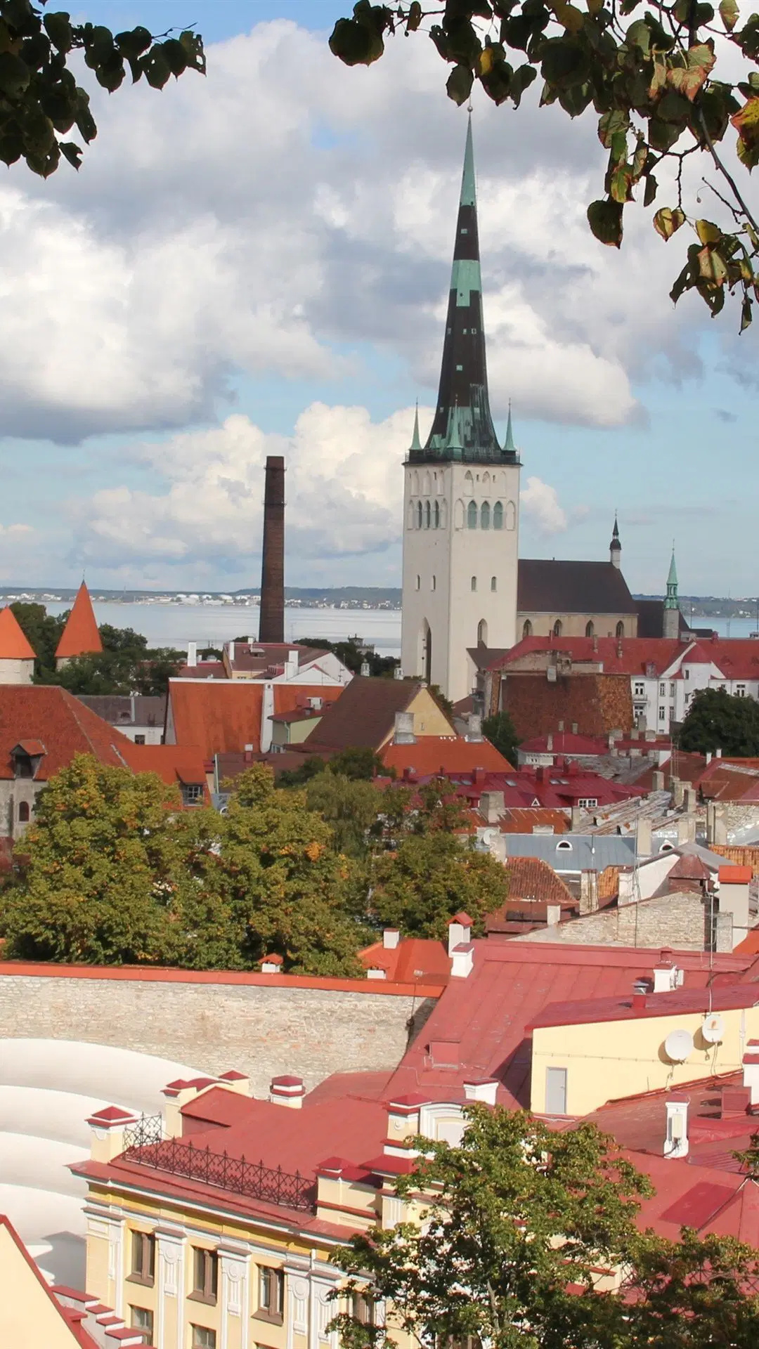 Estonia Tallinn city, Houses on river, iPhone wallpaper, HD download, 1080x1920 Full HD Phone