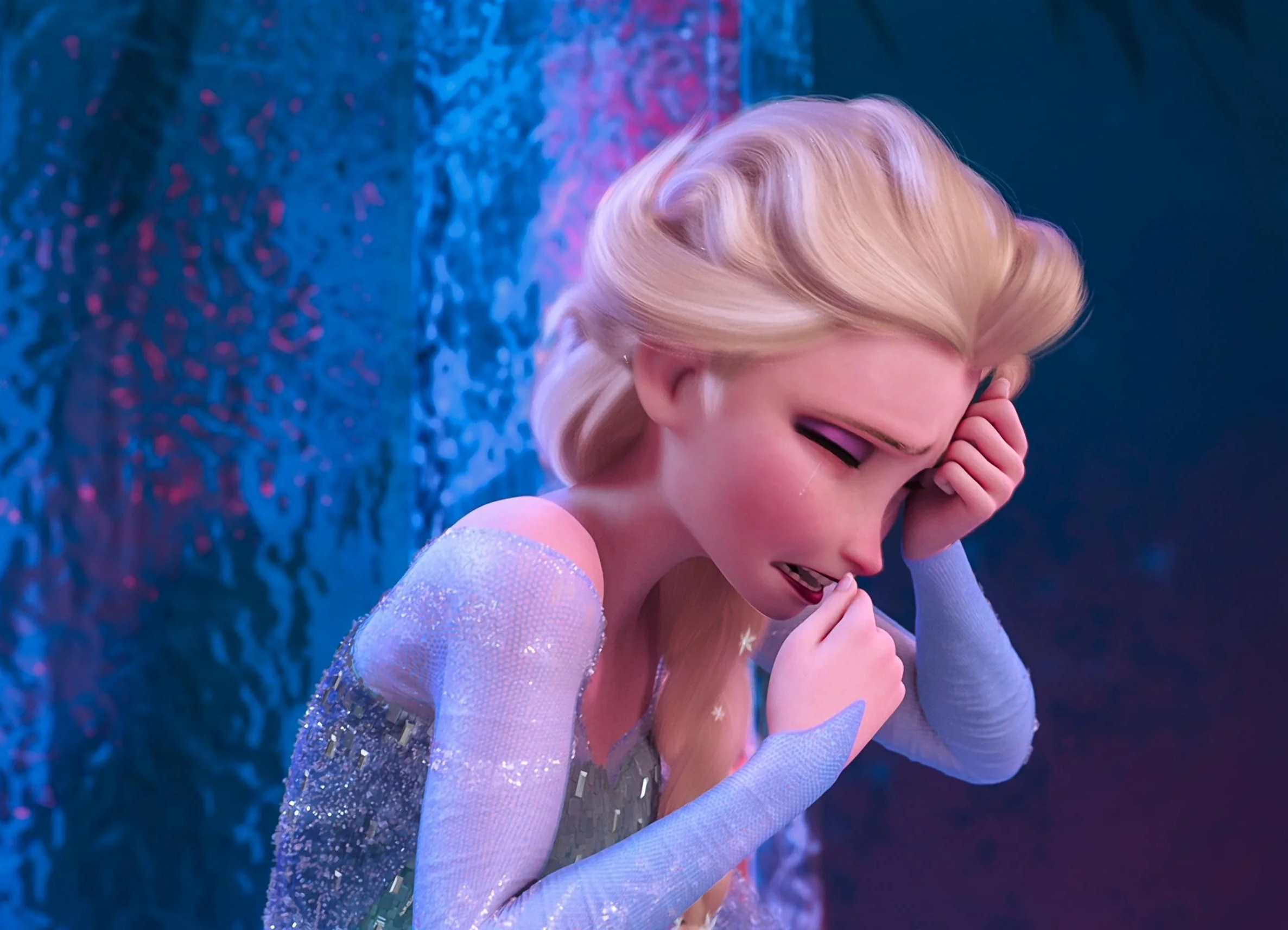 Sad Elsa, Frozen, 2380x1720 HD Desktop