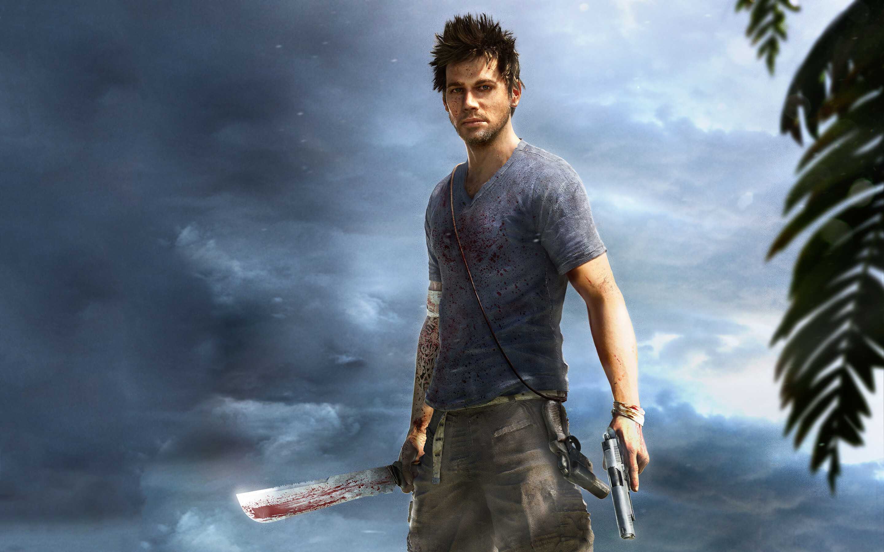 Far Cry 3: Jason Brody, The protagonist, A franchise of first-person shooter games. 2880x1800 HD Background.