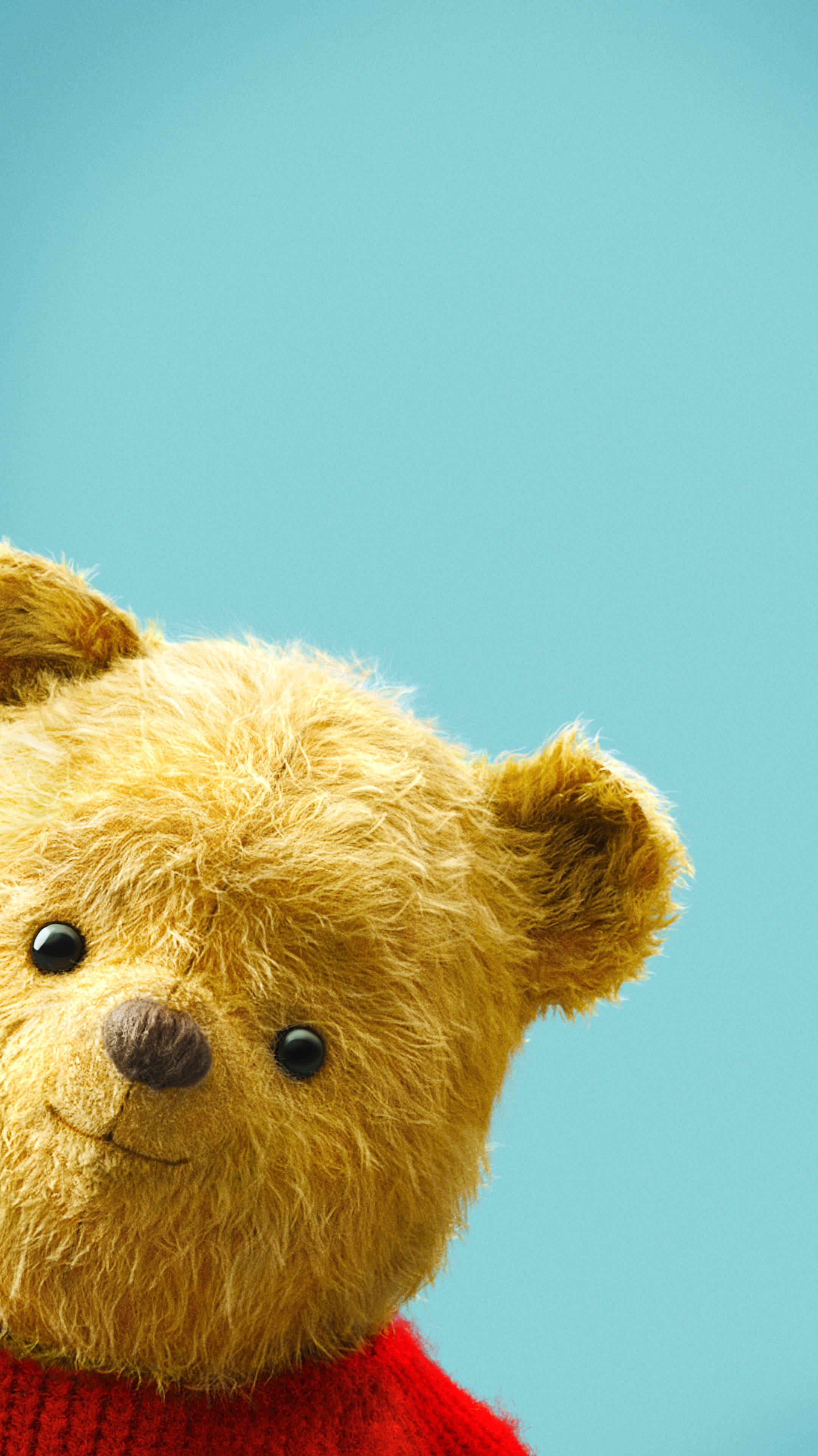 Christopher Robin (Movie): Winnie The Pooh, Disney character, Bear. 2160x3840 4K Wallpaper.