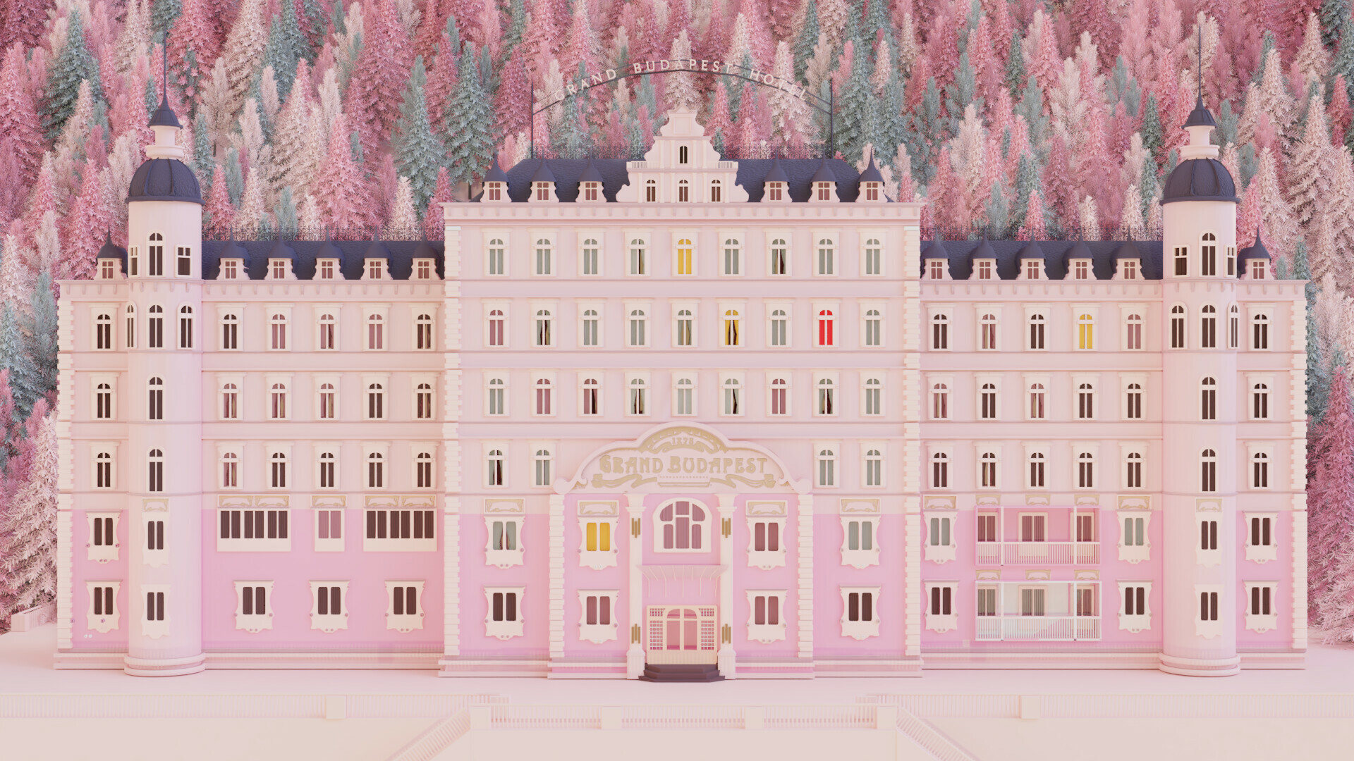 Mohammad Abrar Aleef, The Grand Budapest Hotel, Wes Anderson's creation, Artistic brilliance, 1920x1080 Full HD Desktop