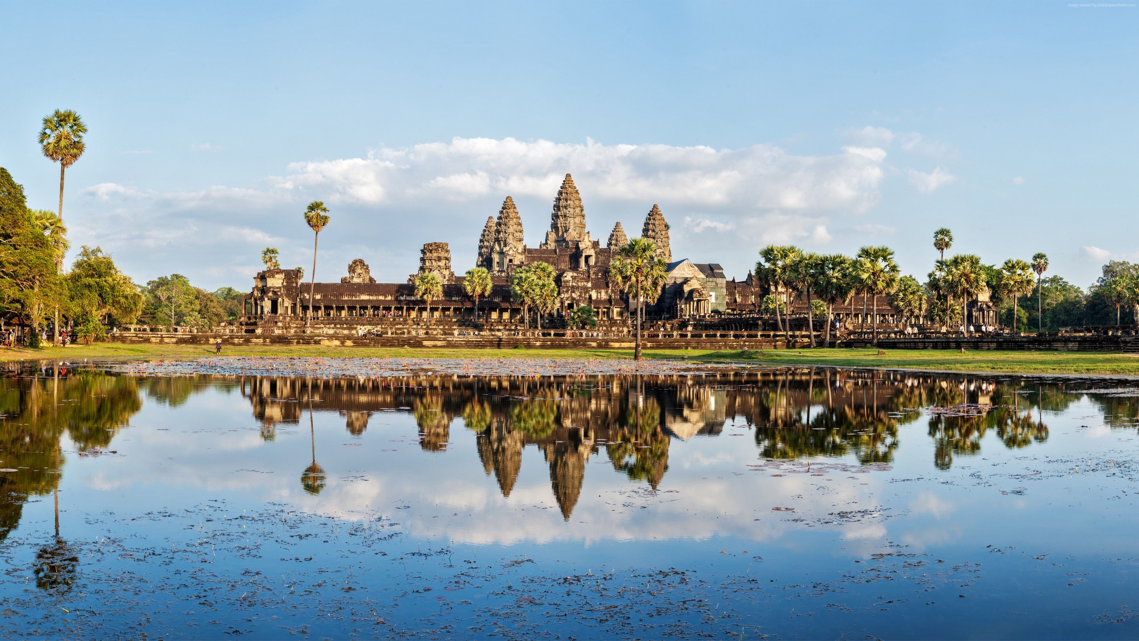 Cambodia, 5K architecture, Cool places, Beautiful places, 3840x2160 4K Desktop