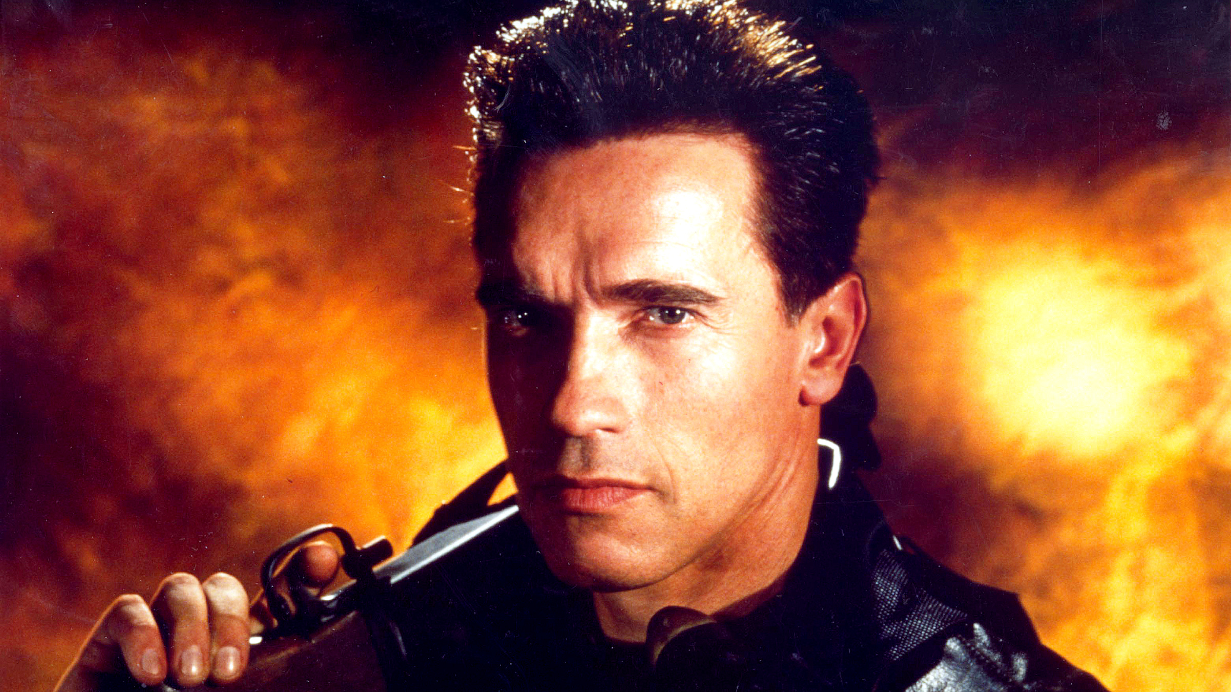 Original plan, Arnold Schwarzenegger, Terminator 2, Revealed, 2400x1350 HD Desktop