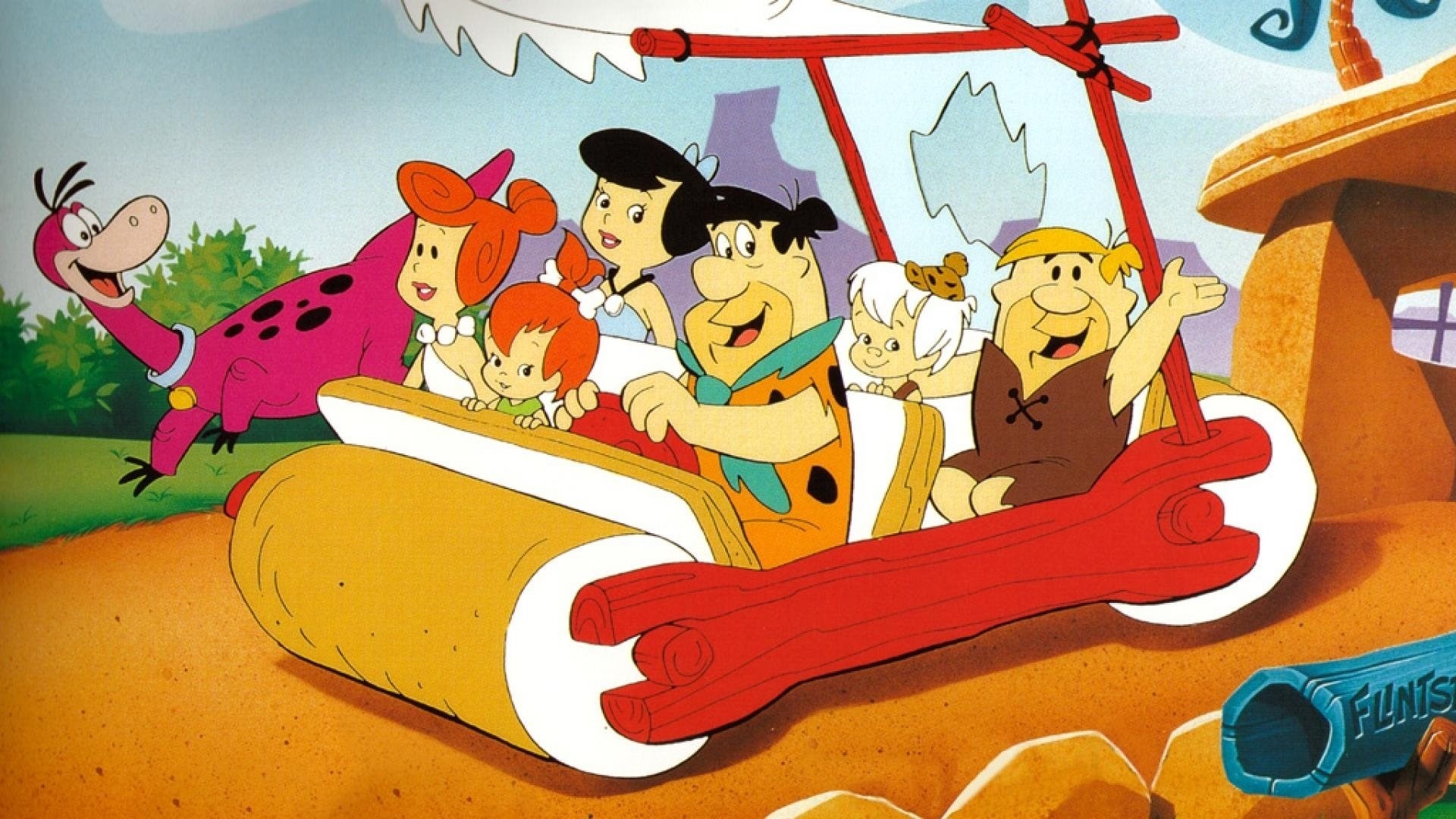 The Flintstones, Cartoon wallpapers, Funny backgrounds, Animated, 1920x1080 Full HD Desktop