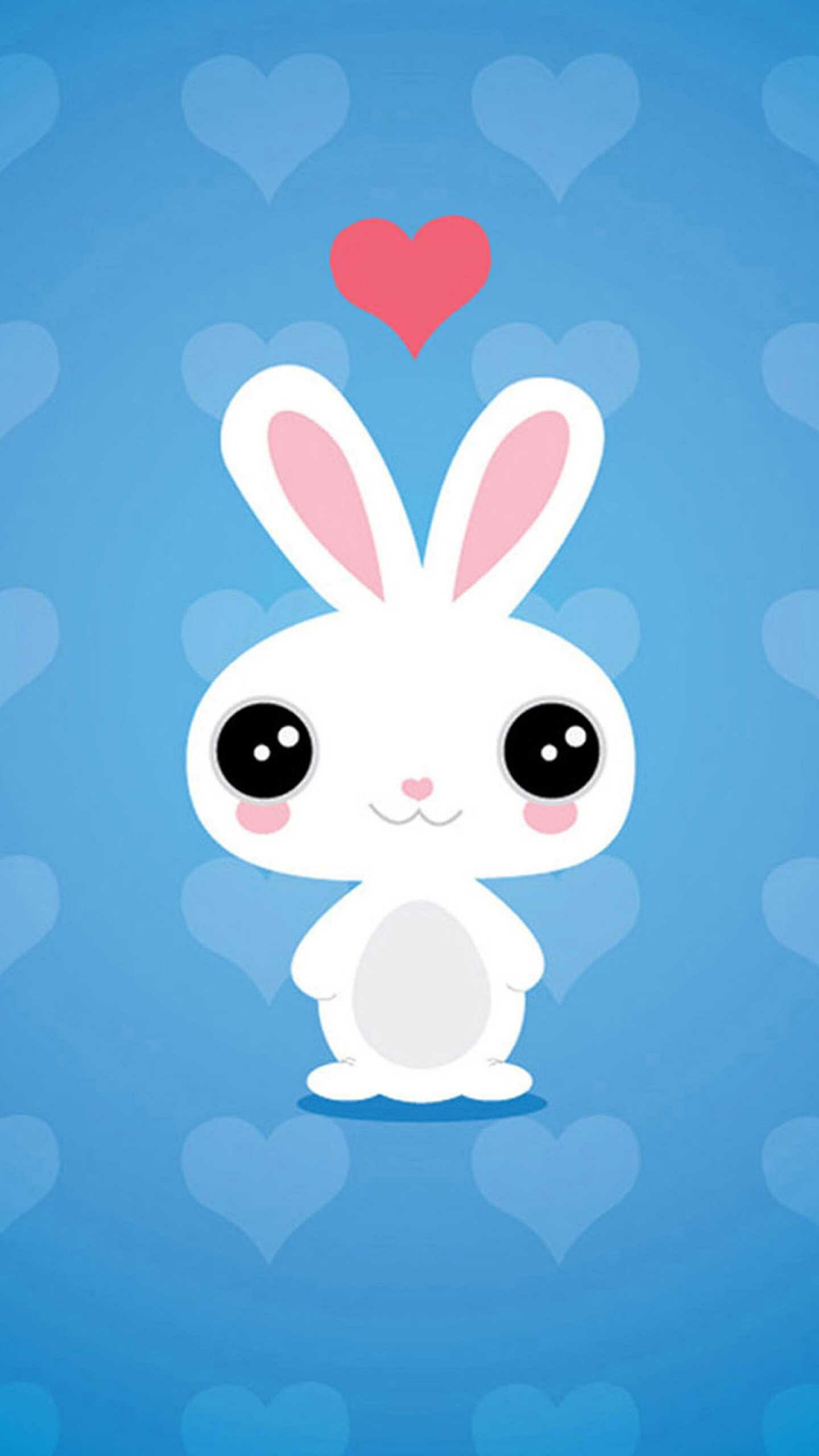 Rabbit: Bunny, Small animal, Art. 1440x2560 HD Background.