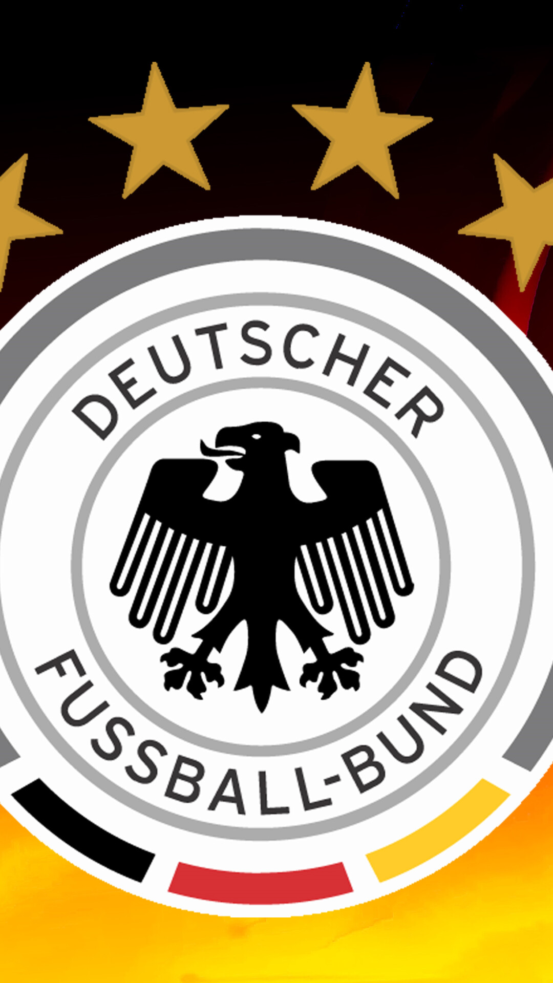 Germany Soccer Team: Owners of the second highest Elo rating of any national football team in history, World Champions. 1080x1920 Full HD Background.