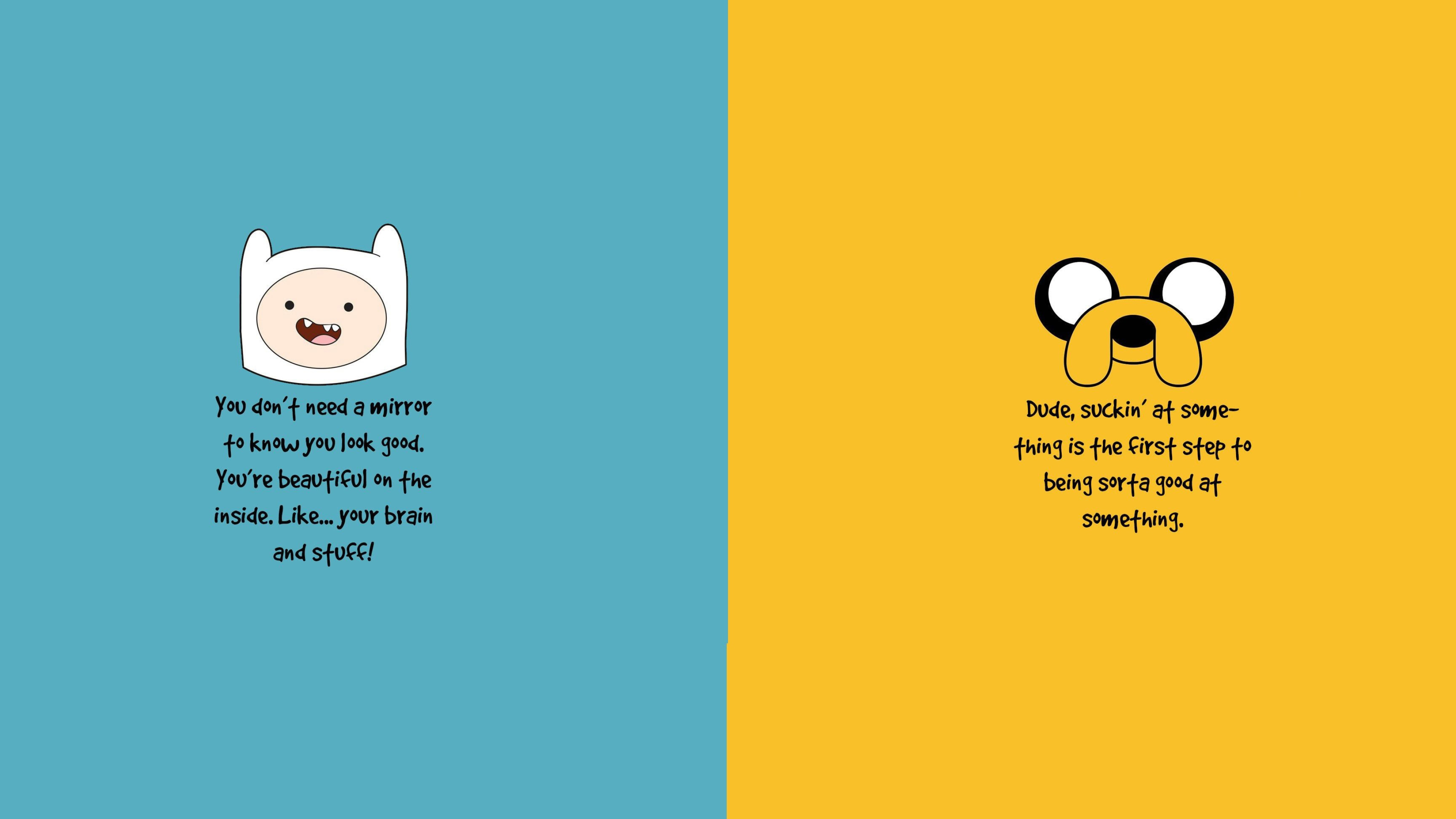 Adventure Time wallpaper, Adventure Time quotes, New adventure quote, Finn and Jake, 3840x2160 4K Desktop