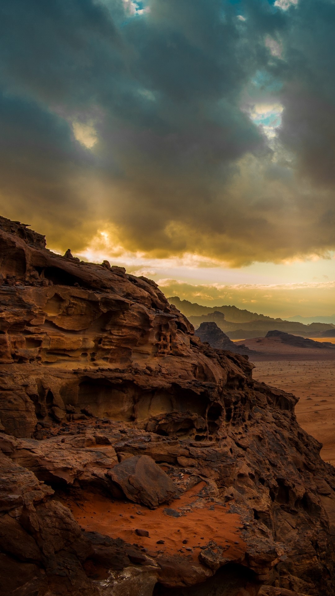 Wadi Rum Village, Desert cliffs, Jordan, Windows 10 spotlight, 1080x1920 Full HD Phone