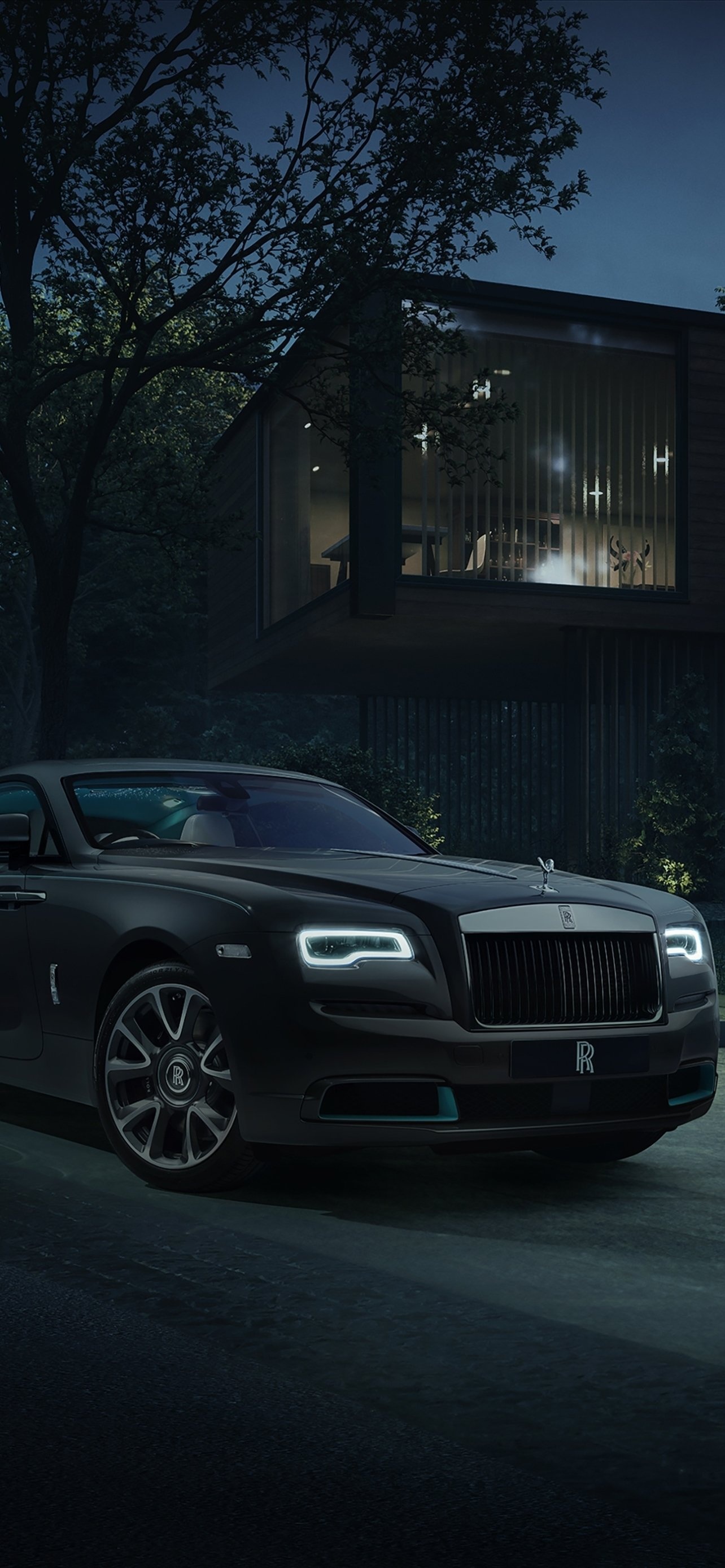 Rolls-Royce Wraith, Luxurious vehicle, Elegant styling, Timeless design, 1290x2780 HD Handy