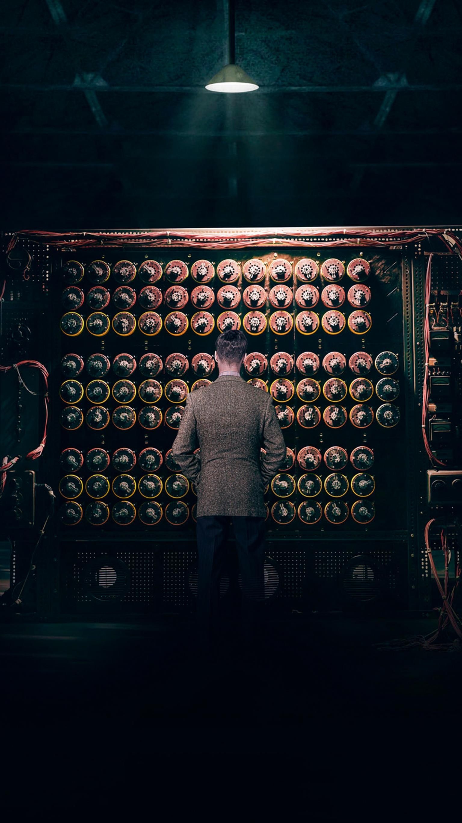 The Imitation Game: Written by Graham Moore, 2014, Movie. 1540x2740 HD Background.