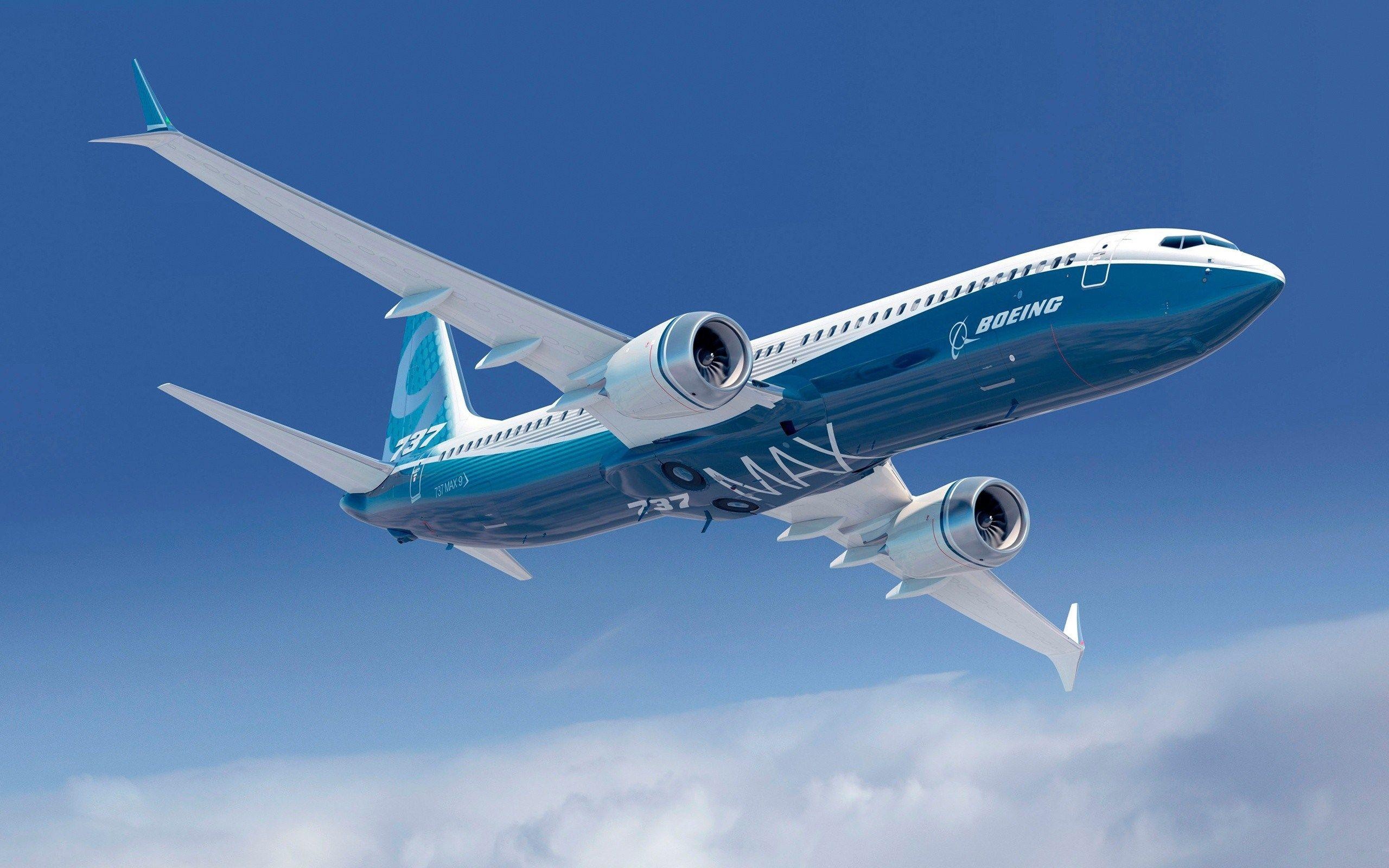 Boeing 737 Max, Cutting-edge technology, Future of aviation, Sky's the limit, 2560x1600 HD Desktop
