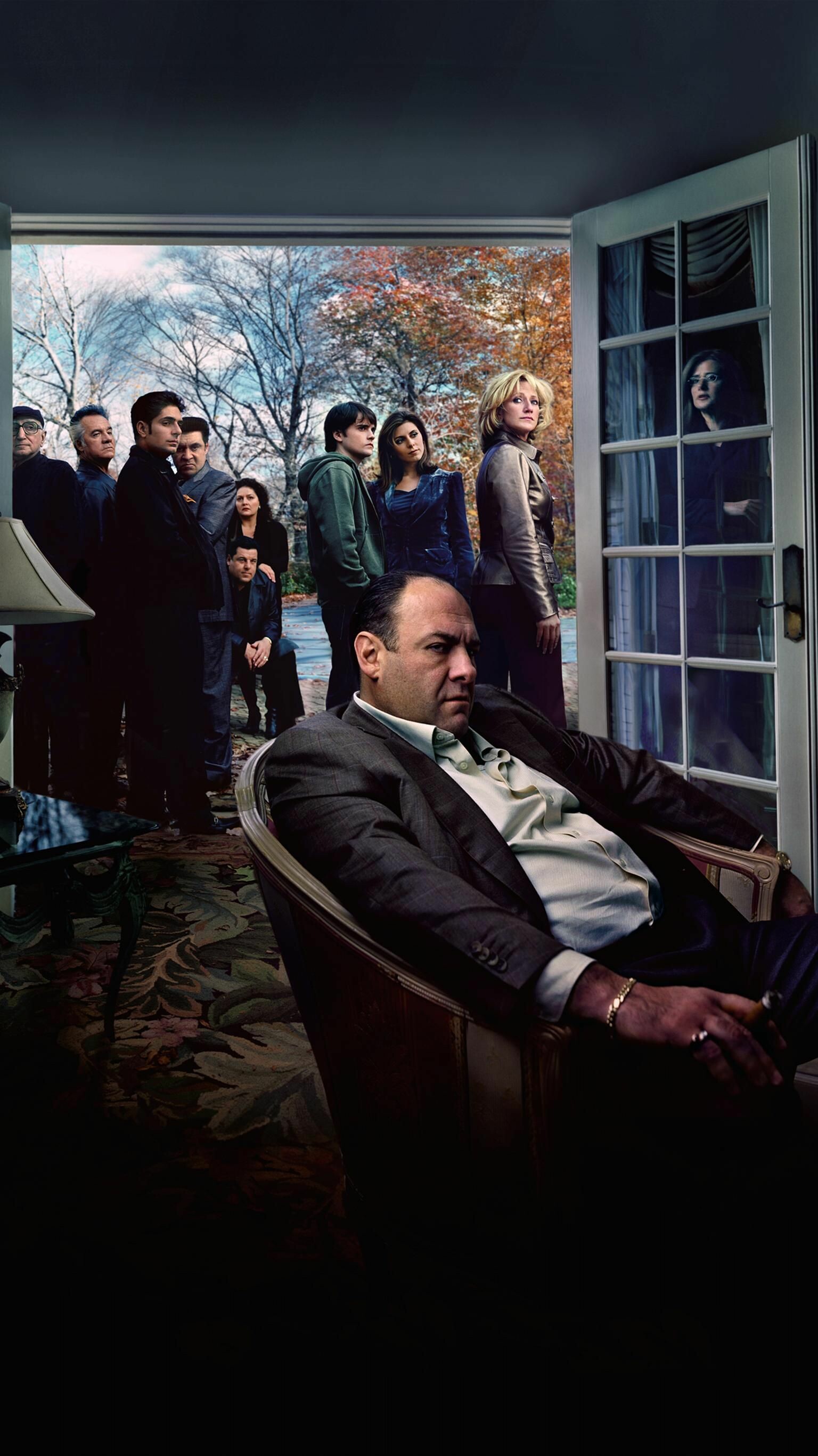 The Sopranos: The Italian-American Mafia crime boss, HBO's television series. 1540x2740 HD Wallpaper.